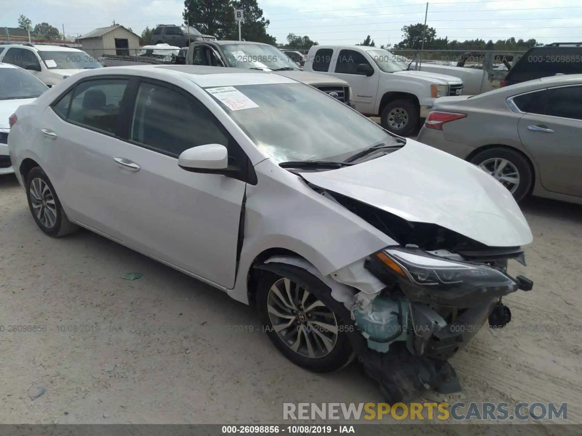 1 Photograph of a damaged car 5YFBURHEXKP917408 TOYOTA COROLLA 2019