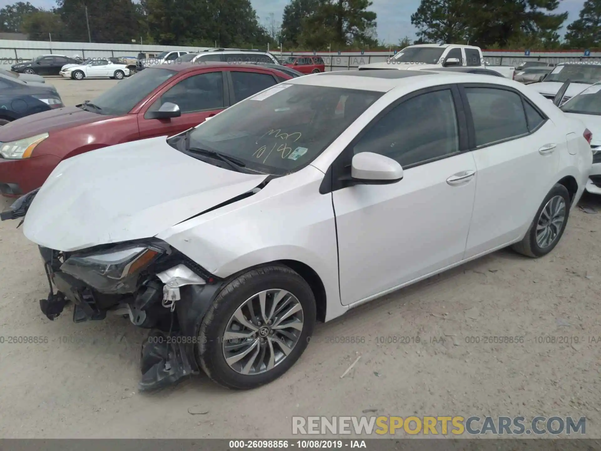 2 Photograph of a damaged car 5YFBURHEXKP917408 TOYOTA COROLLA 2019