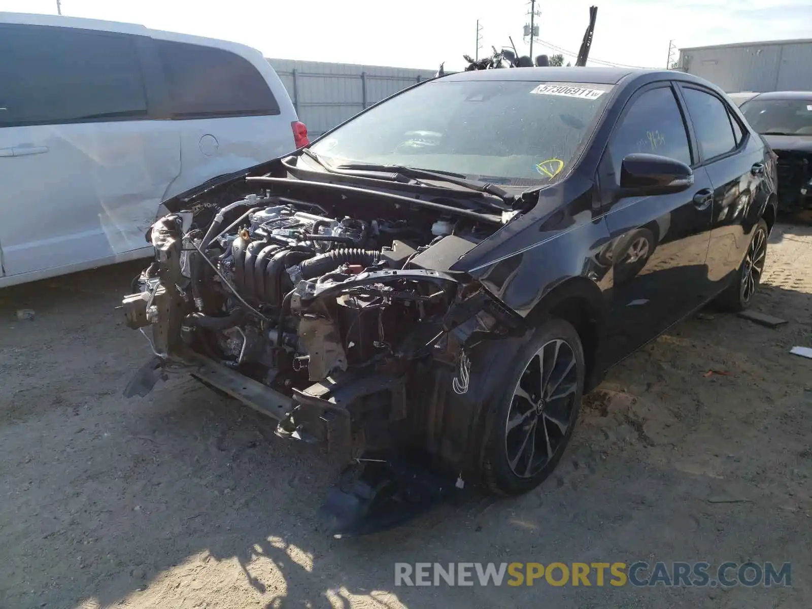 2 Photograph of a damaged car 5YFBURHEXKP917540 TOYOTA COROLLA 2019