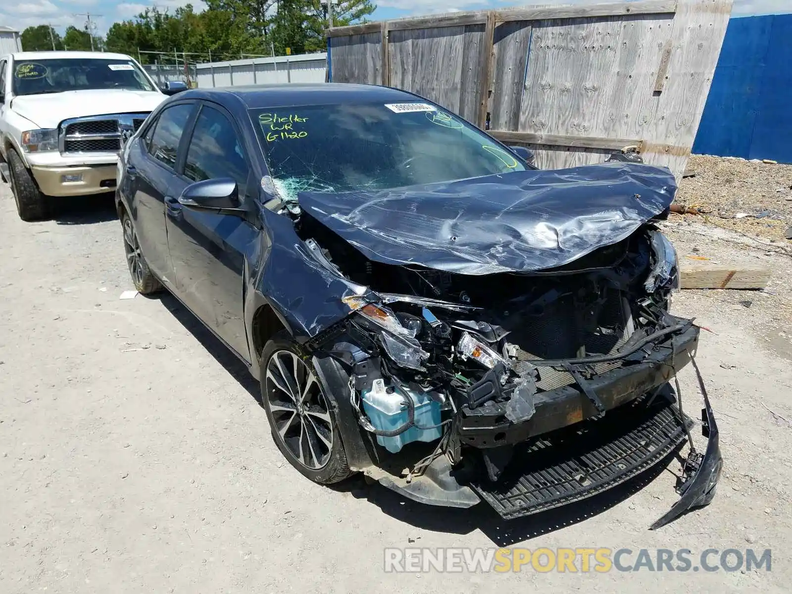 1 Photograph of a damaged car 5YFBURHEXKP918350 TOYOTA COROLLA 2019