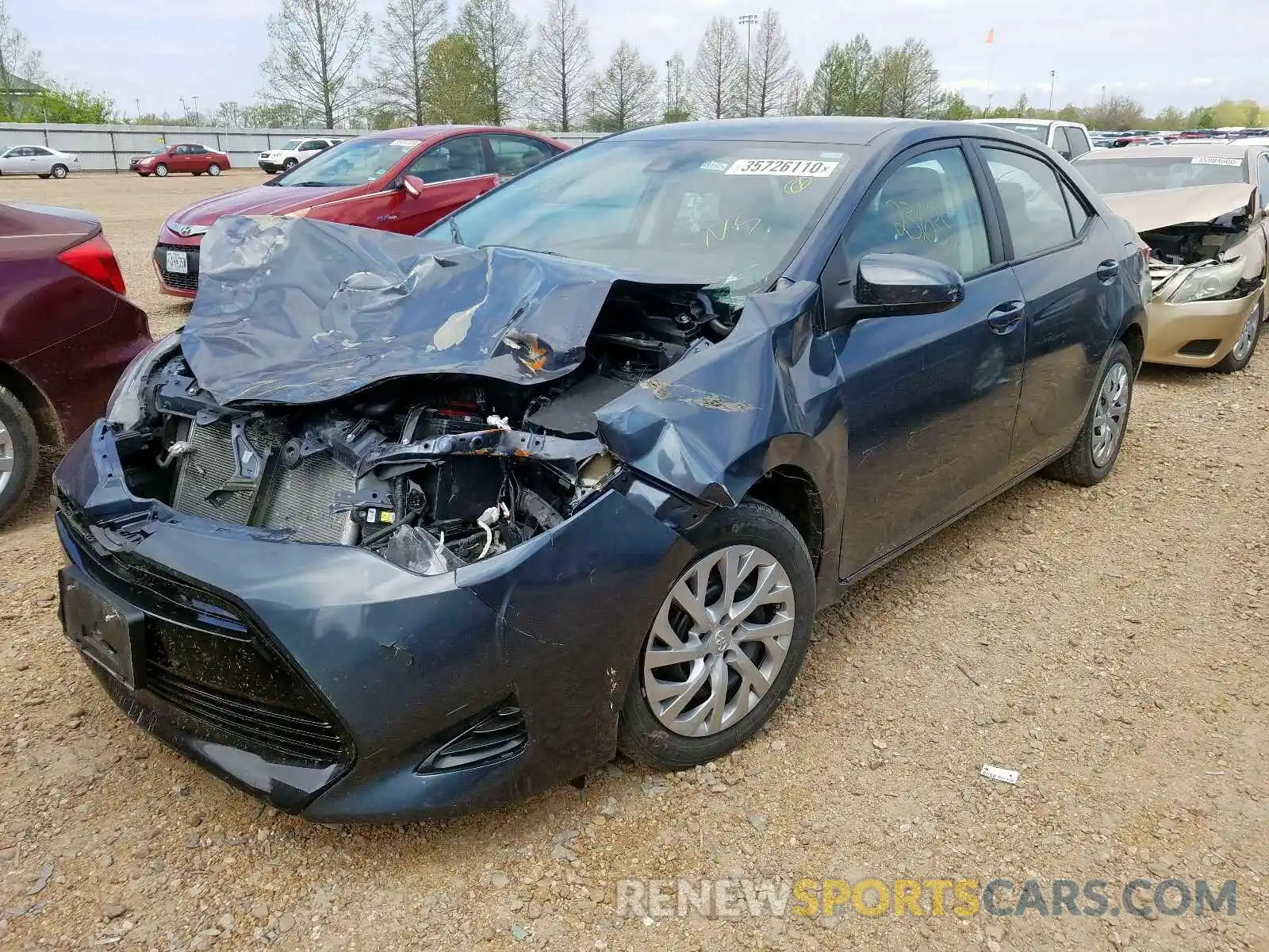 2 Photograph of a damaged car 5YFBURHEXKP918610 TOYOTA COROLLA 2019