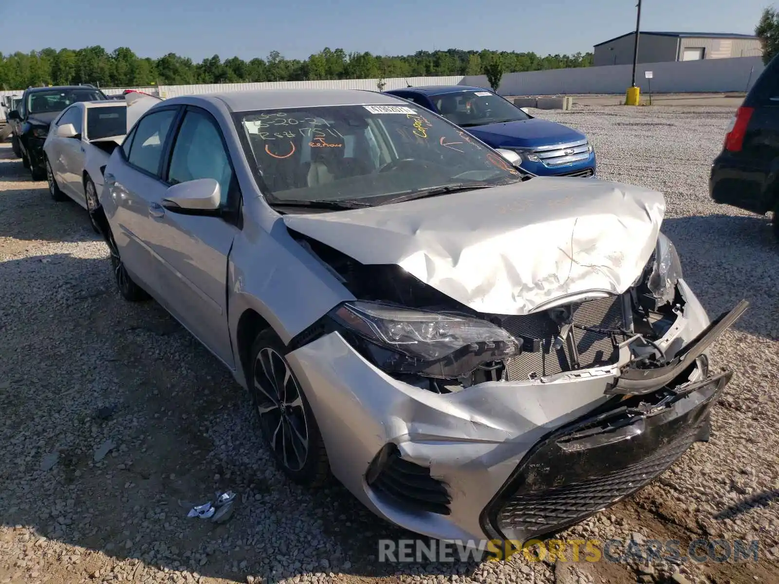 1 Photograph of a damaged car 5YFBURHEXKP919191 TOYOTA COROLLA 2019