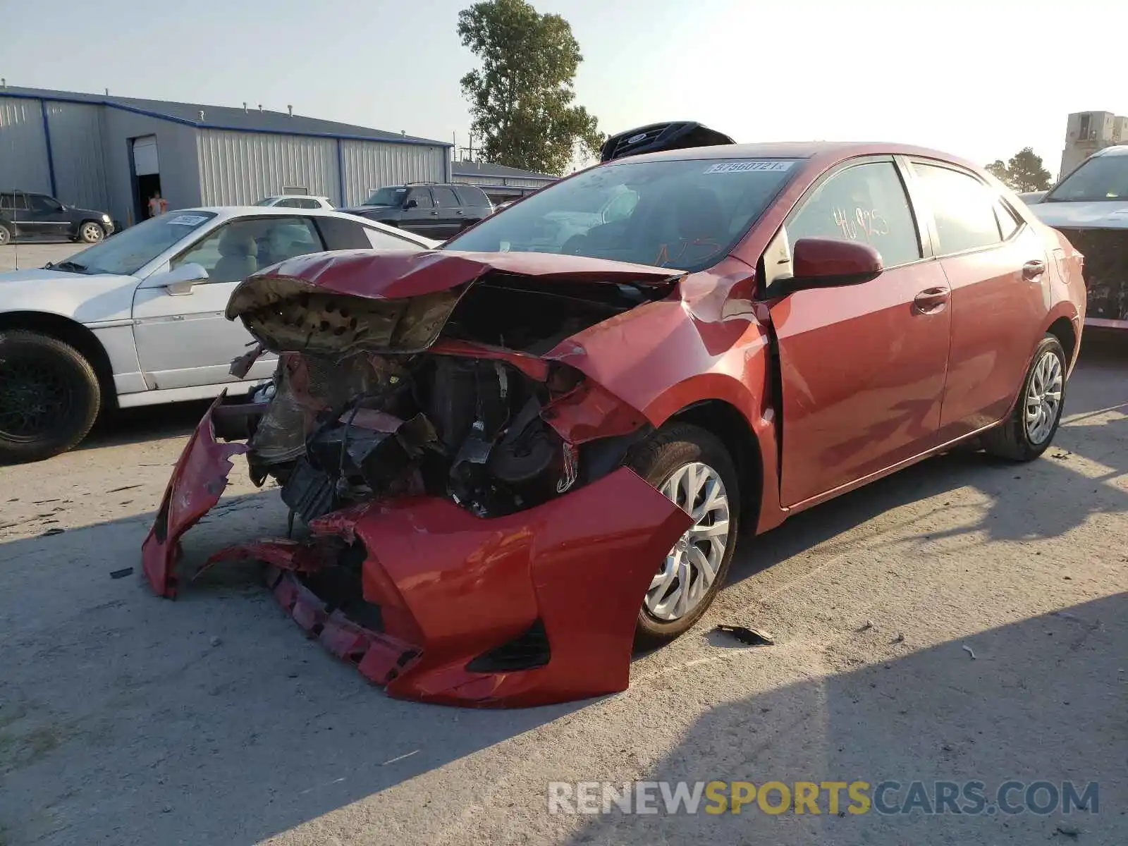 2 Photograph of a damaged car 5YFBURHEXKP919255 TOYOTA COROLLA 2019