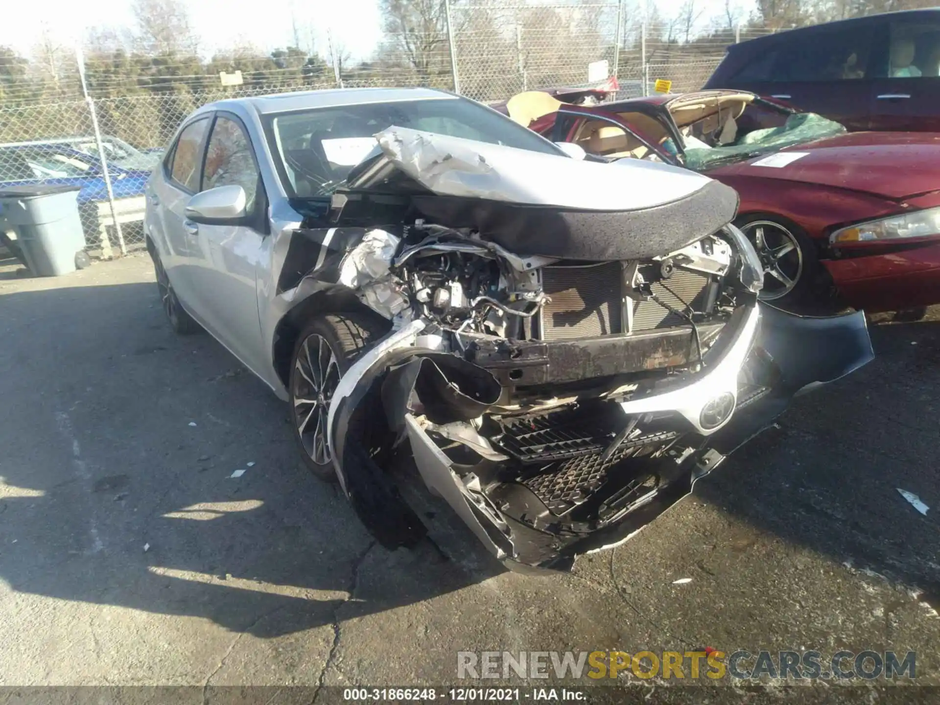 1 Photograph of a damaged car 5YFBURHEXKP919661 TOYOTA COROLLA 2019