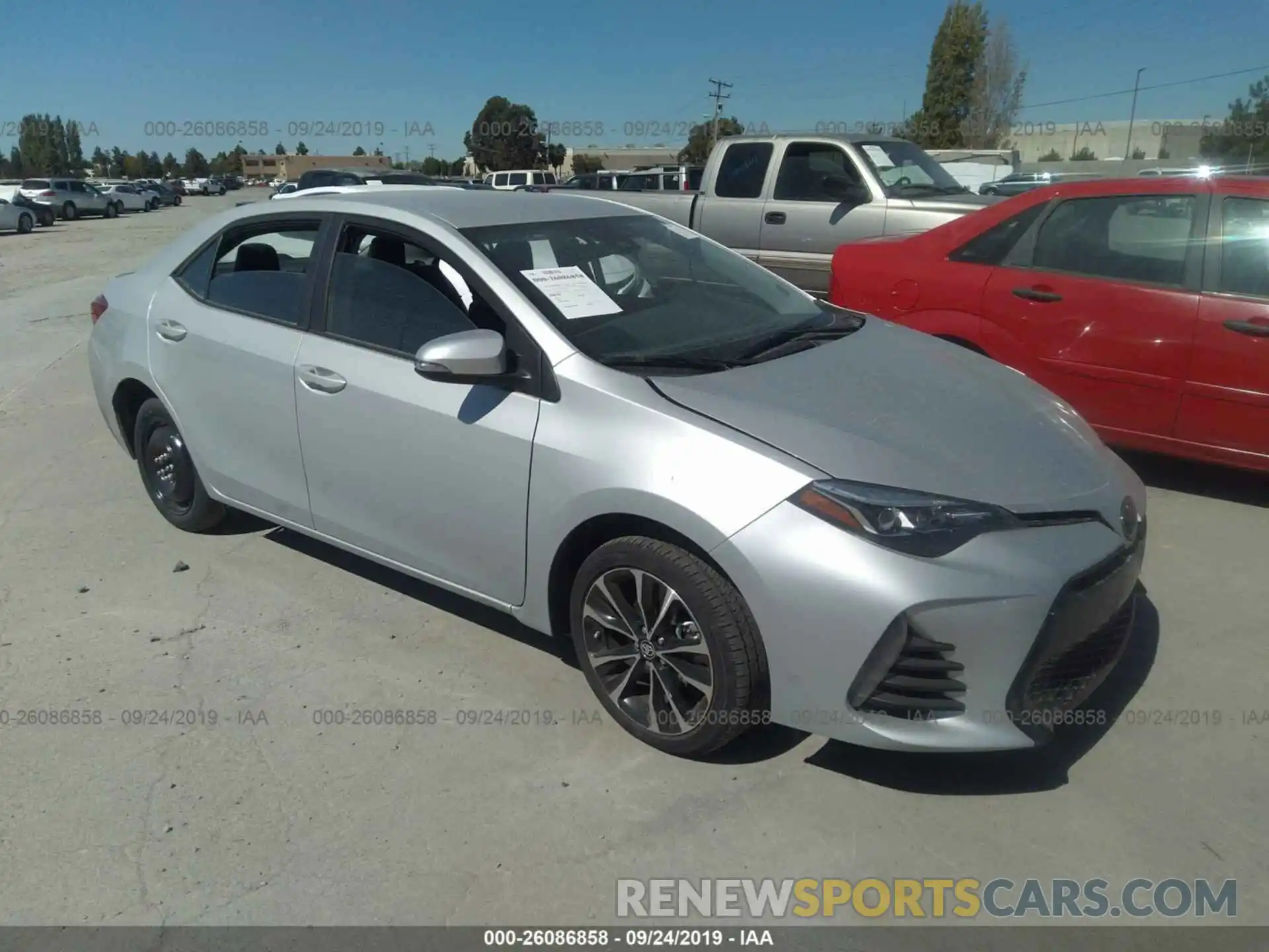 1 Photograph of a damaged car 5YFBURHEXKP920597 TOYOTA COROLLA 2019