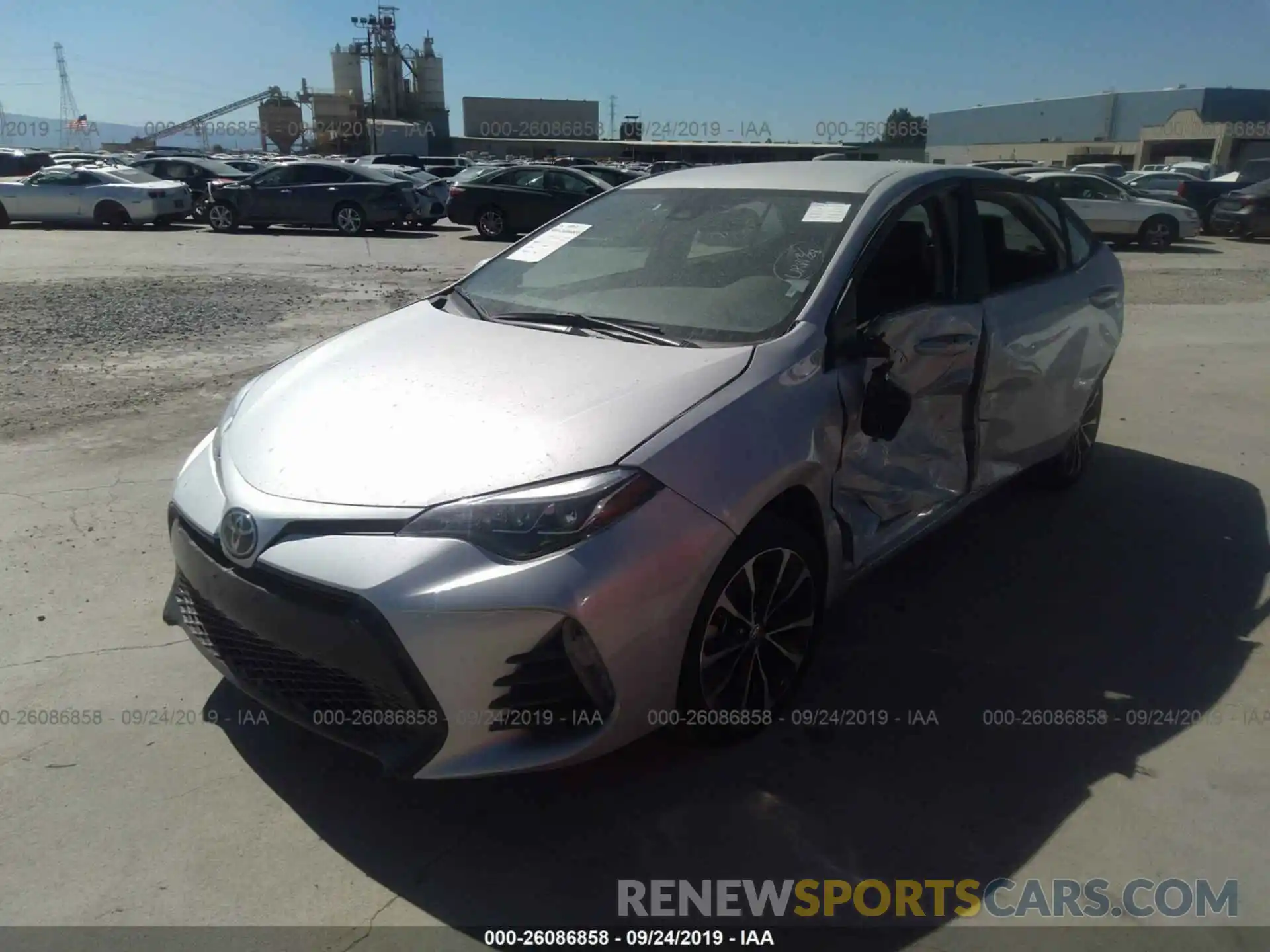 2 Photograph of a damaged car 5YFBURHEXKP920597 TOYOTA COROLLA 2019