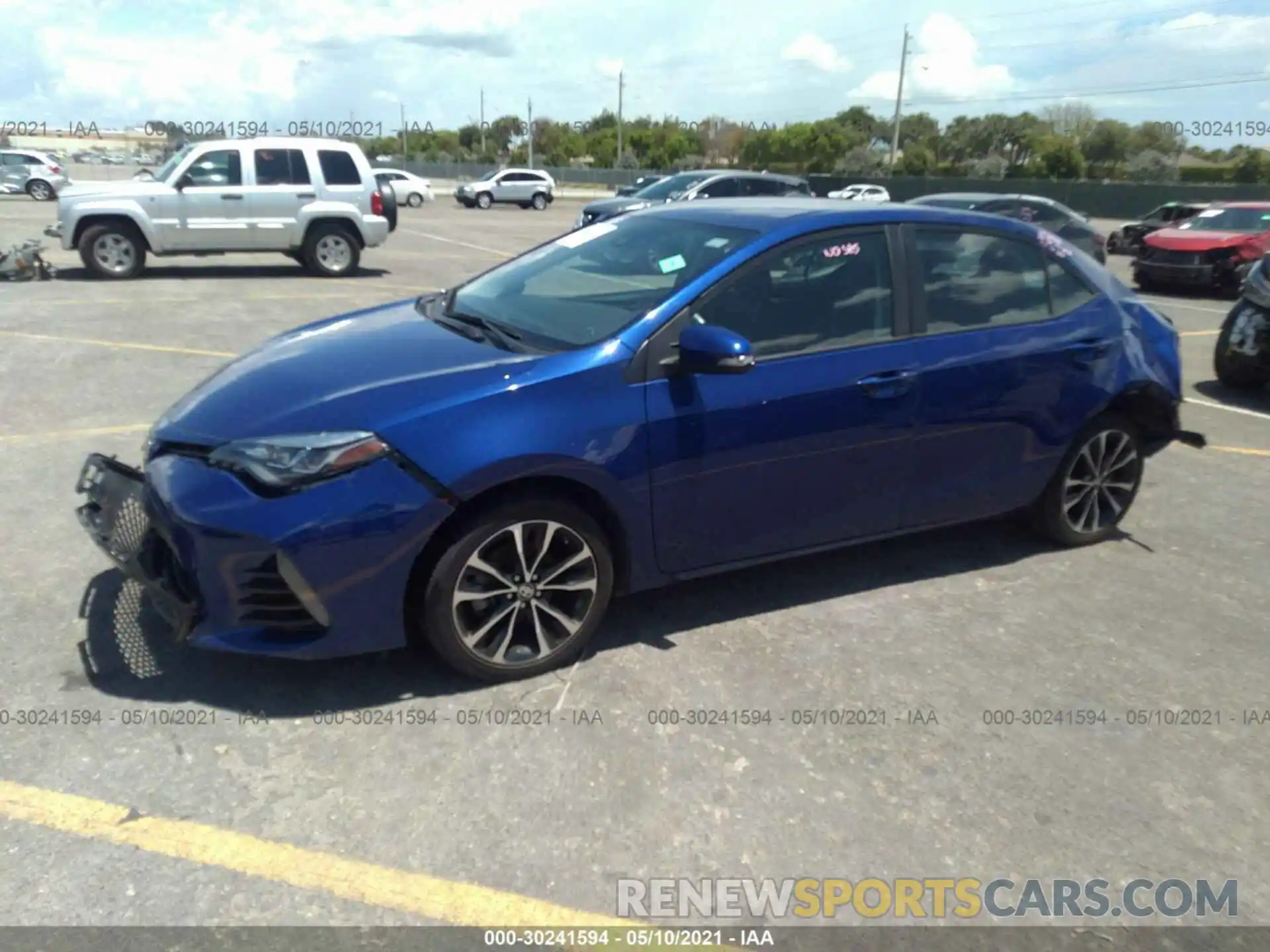 2 Photograph of a damaged car 5YFBURHEXKP921751 TOYOTA COROLLA 2019