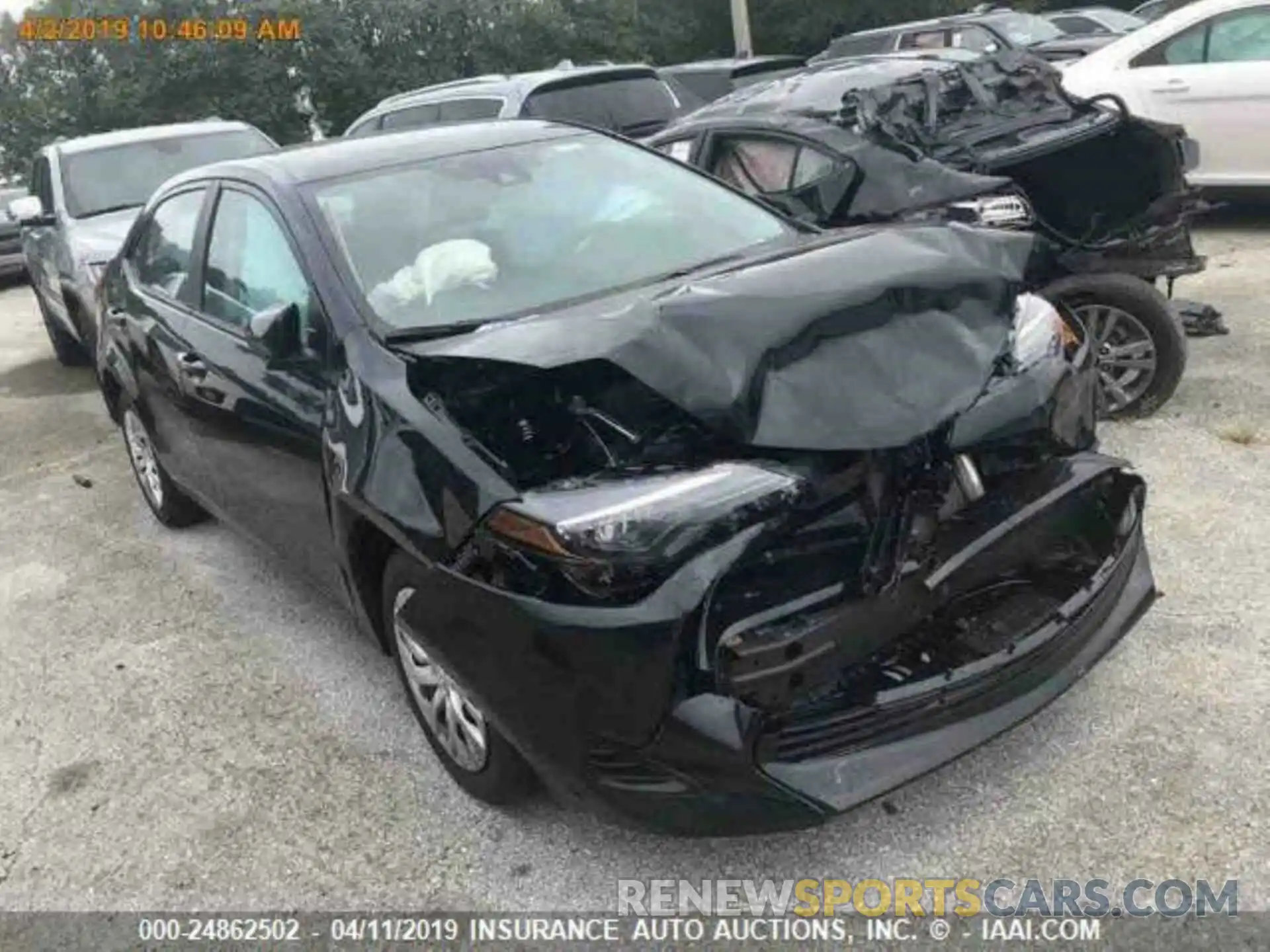 1 Photograph of a damaged car 5YFBURHEXKP921958 TOYOTA COROLLA 2019