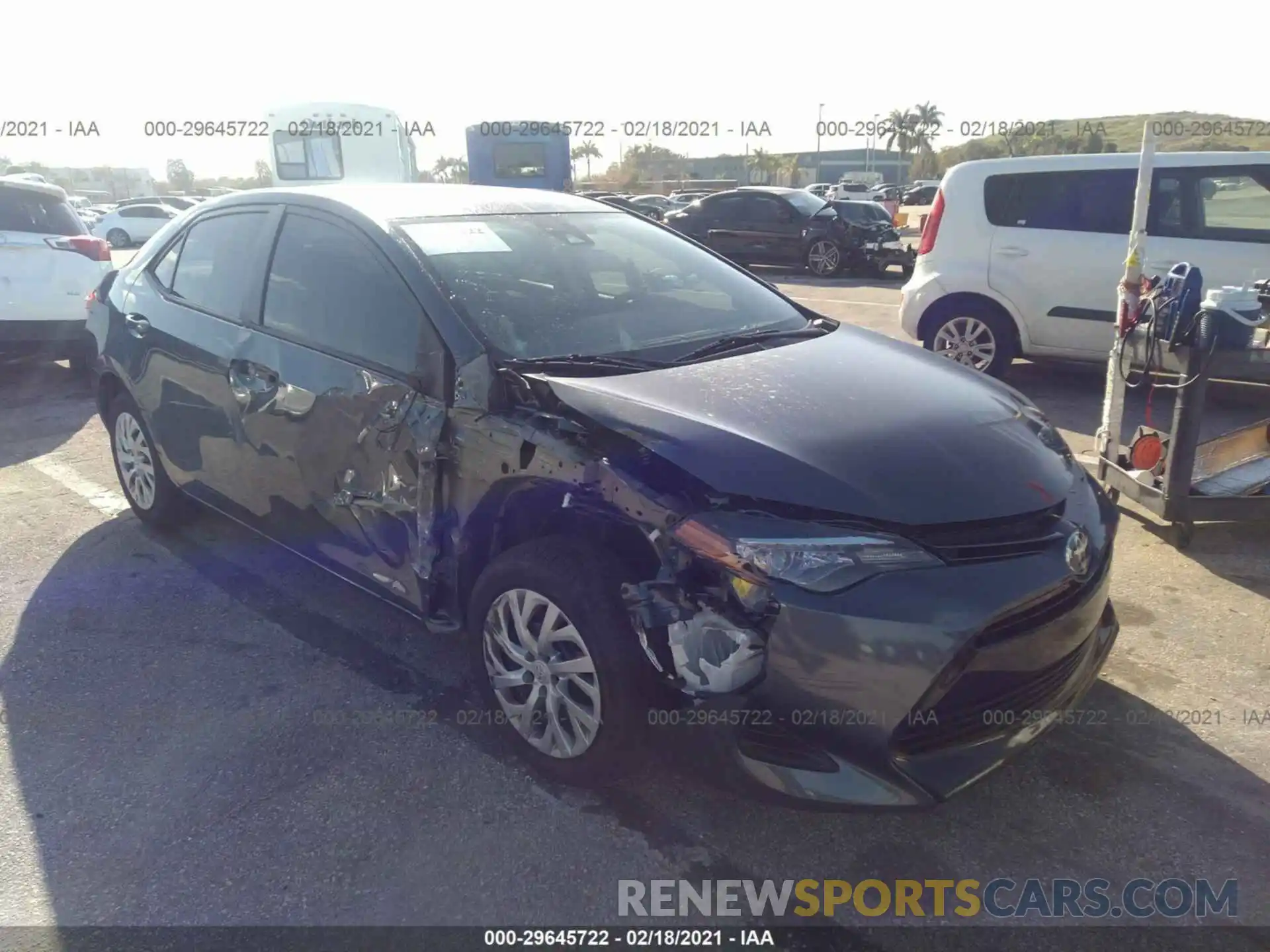 1 Photograph of a damaged car 5YFBURHEXKP922026 TOYOTA COROLLA 2019