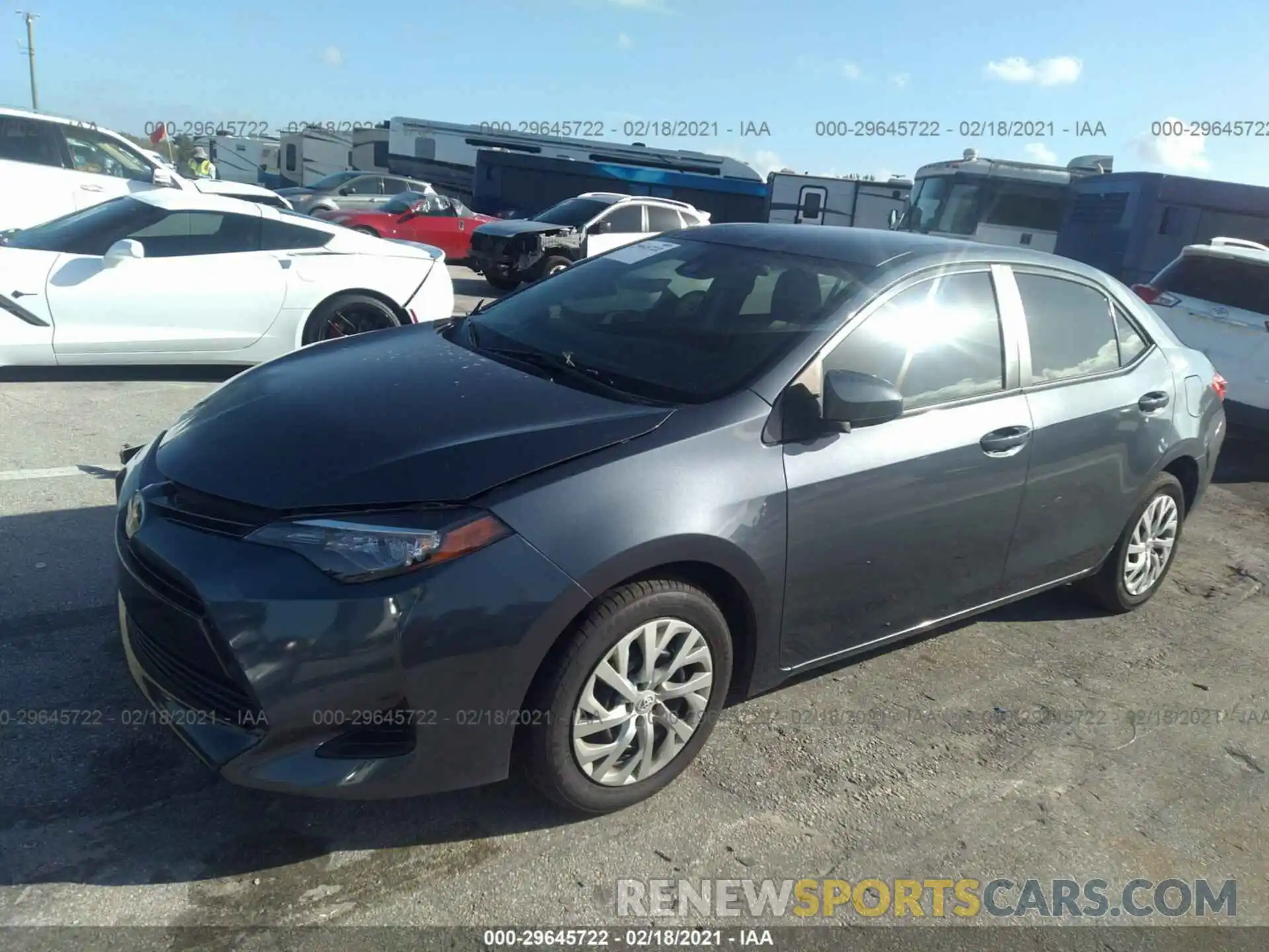 2 Photograph of a damaged car 5YFBURHEXKP922026 TOYOTA COROLLA 2019