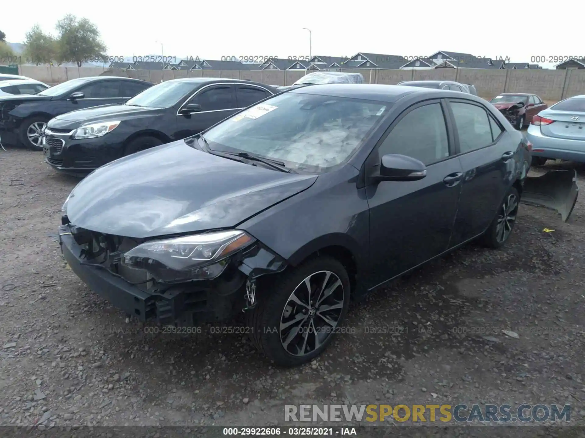 2 Photograph of a damaged car 5YFBURHEXKP922396 TOYOTA COROLLA 2019