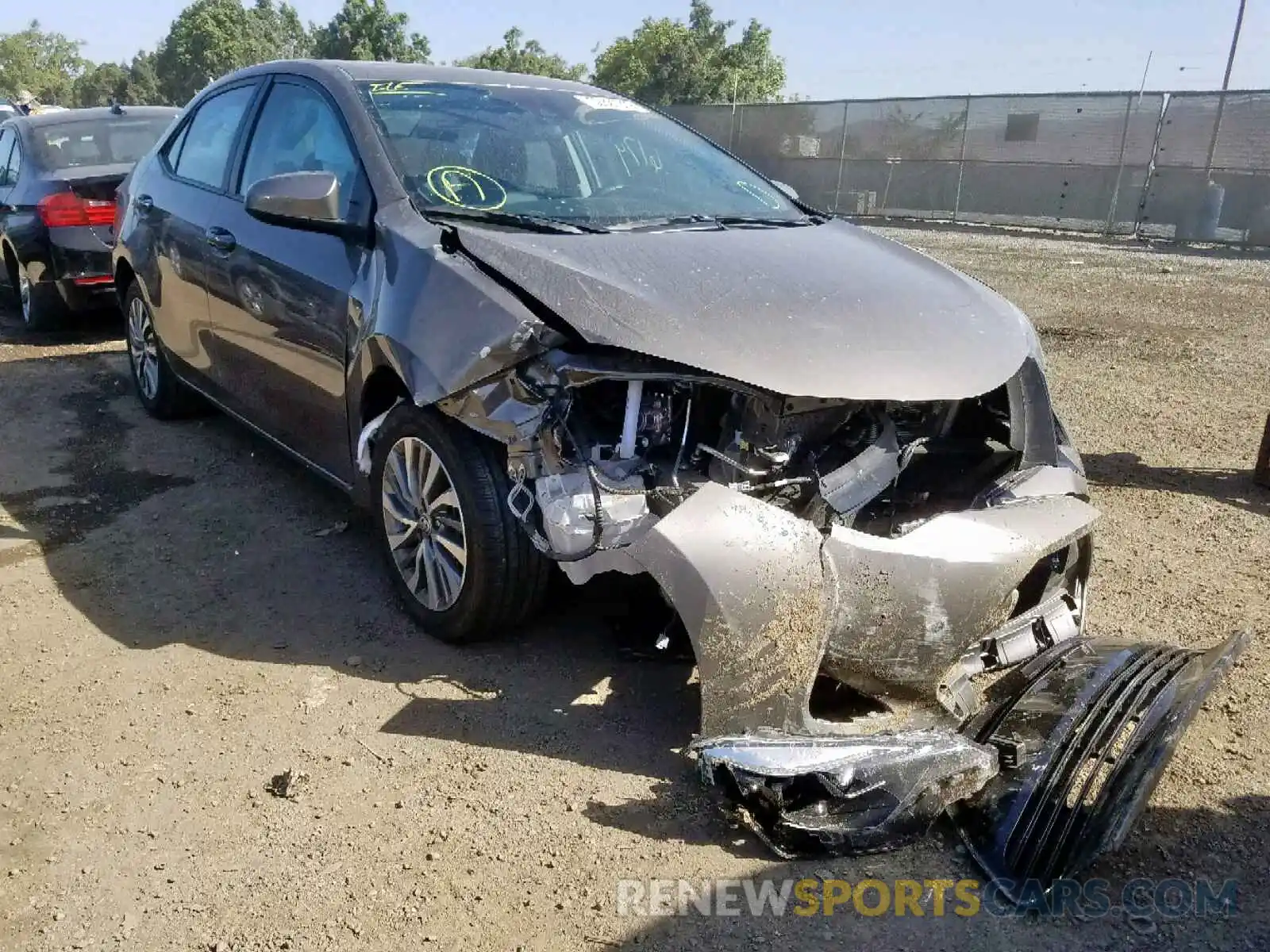 1 Photograph of a damaged car 5YFBURHEXKP922477 TOYOTA COROLLA 2019