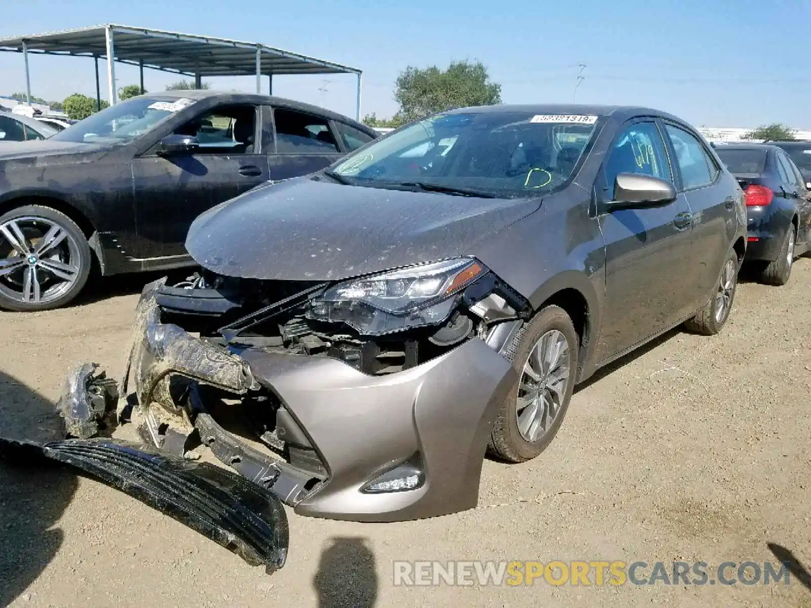 2 Photograph of a damaged car 5YFBURHEXKP922477 TOYOTA COROLLA 2019