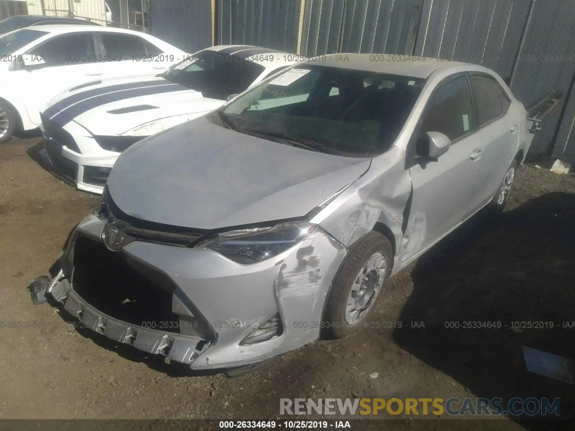 2 Photograph of a damaged car 5YFBURHEXKP922642 TOYOTA COROLLA 2019