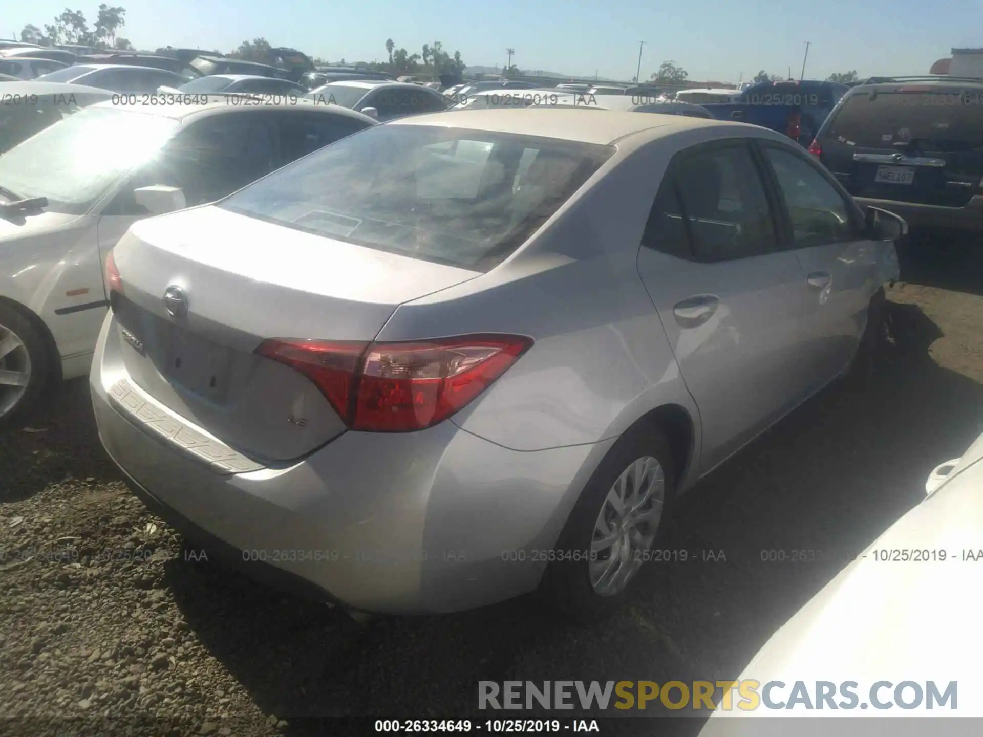 4 Photograph of a damaged car 5YFBURHEXKP922642 TOYOTA COROLLA 2019