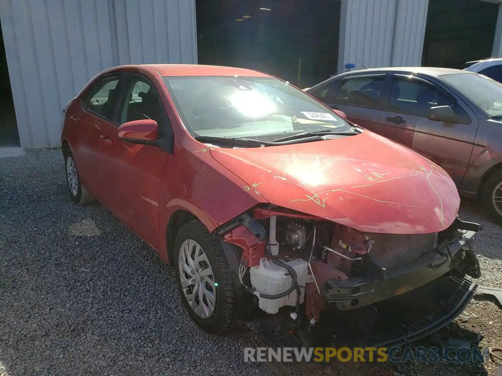 1 Photograph of a damaged car 5YFBURHEXKP922656 TOYOTA COROLLA 2019