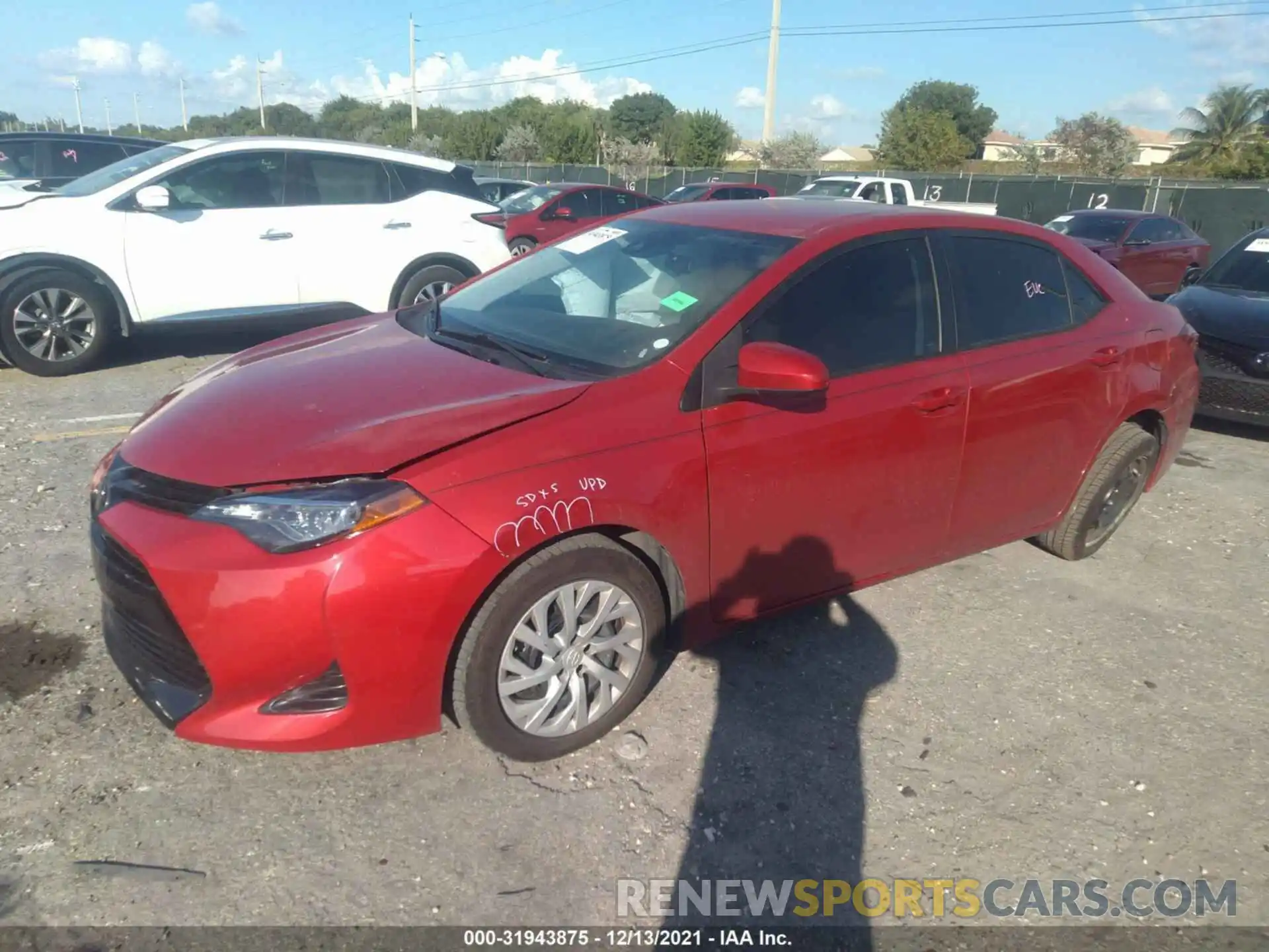 2 Photograph of a damaged car 5YFBURHEXKP922821 TOYOTA COROLLA 2019