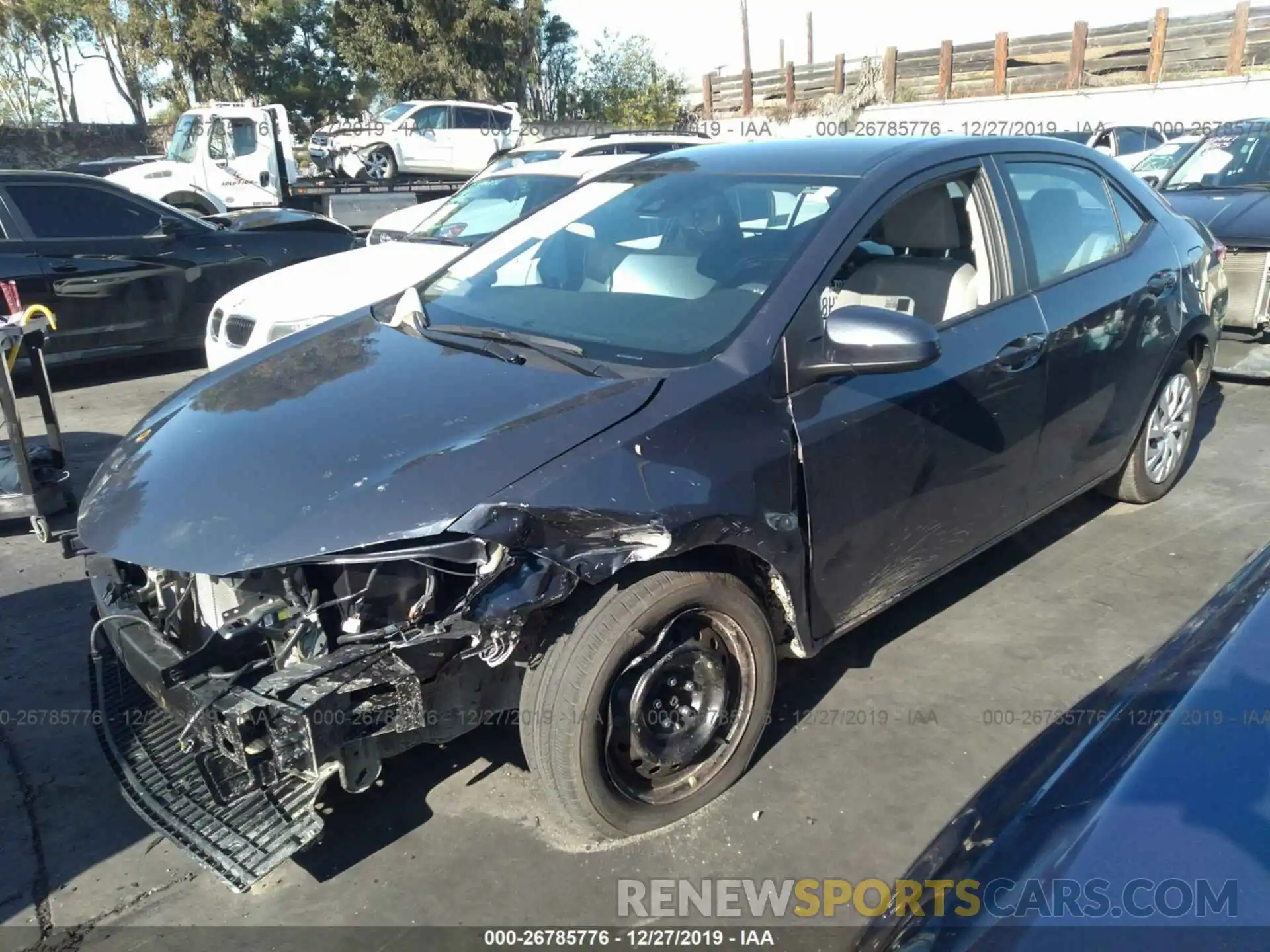 2 Photograph of a damaged car 5YFBURHEXKP923080 TOYOTA COROLLA 2019