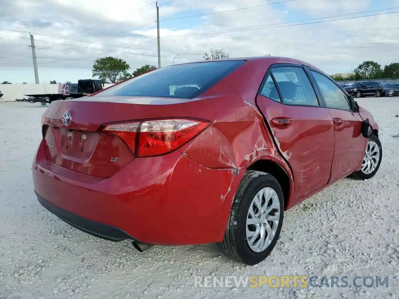 4 Photograph of a damaged car 5YFBURHEXKP923242 TOYOTA COROLLA 2019