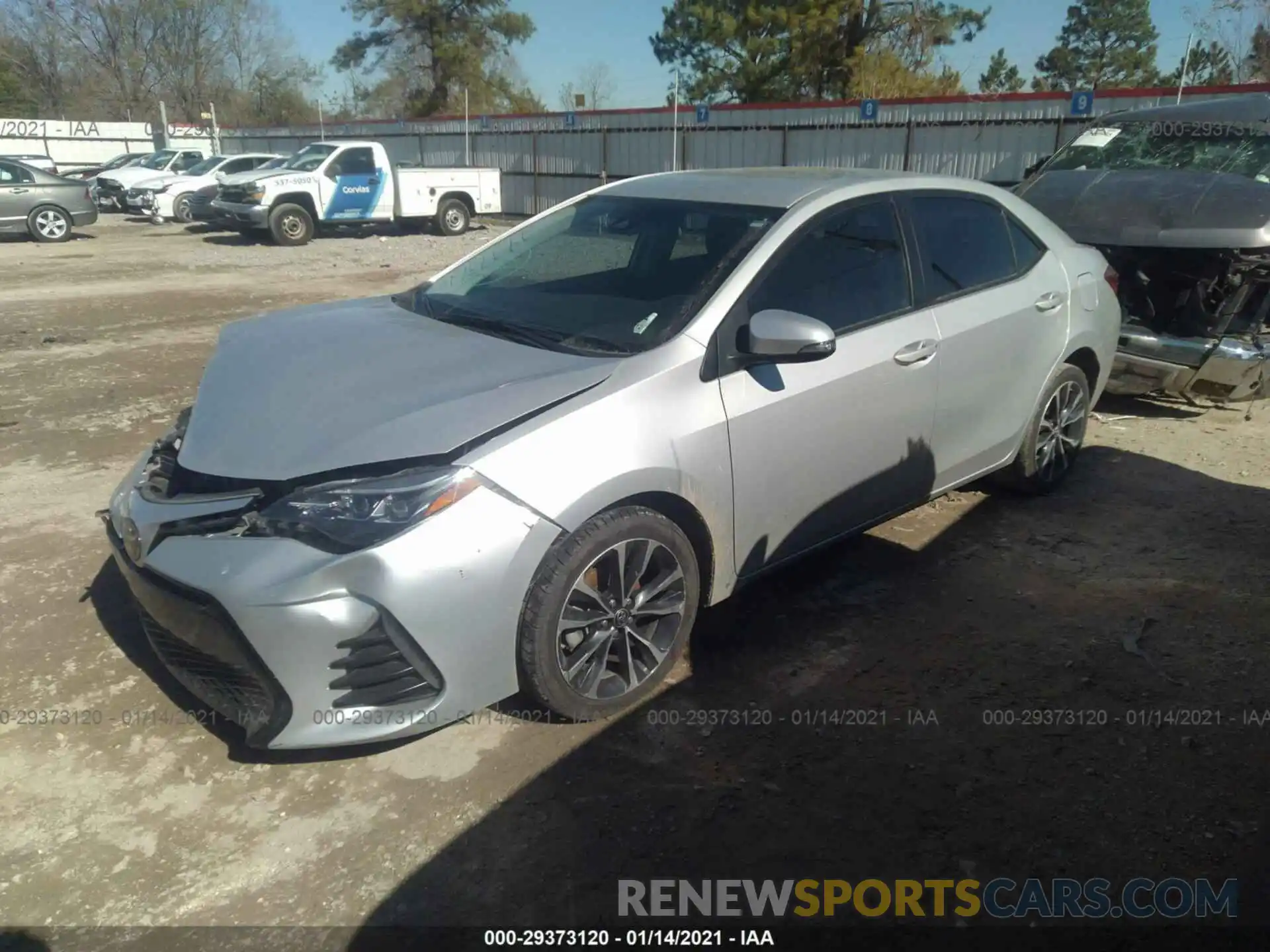 2 Photograph of a damaged car 5YFBURHEXKP923256 TOYOTA COROLLA 2019