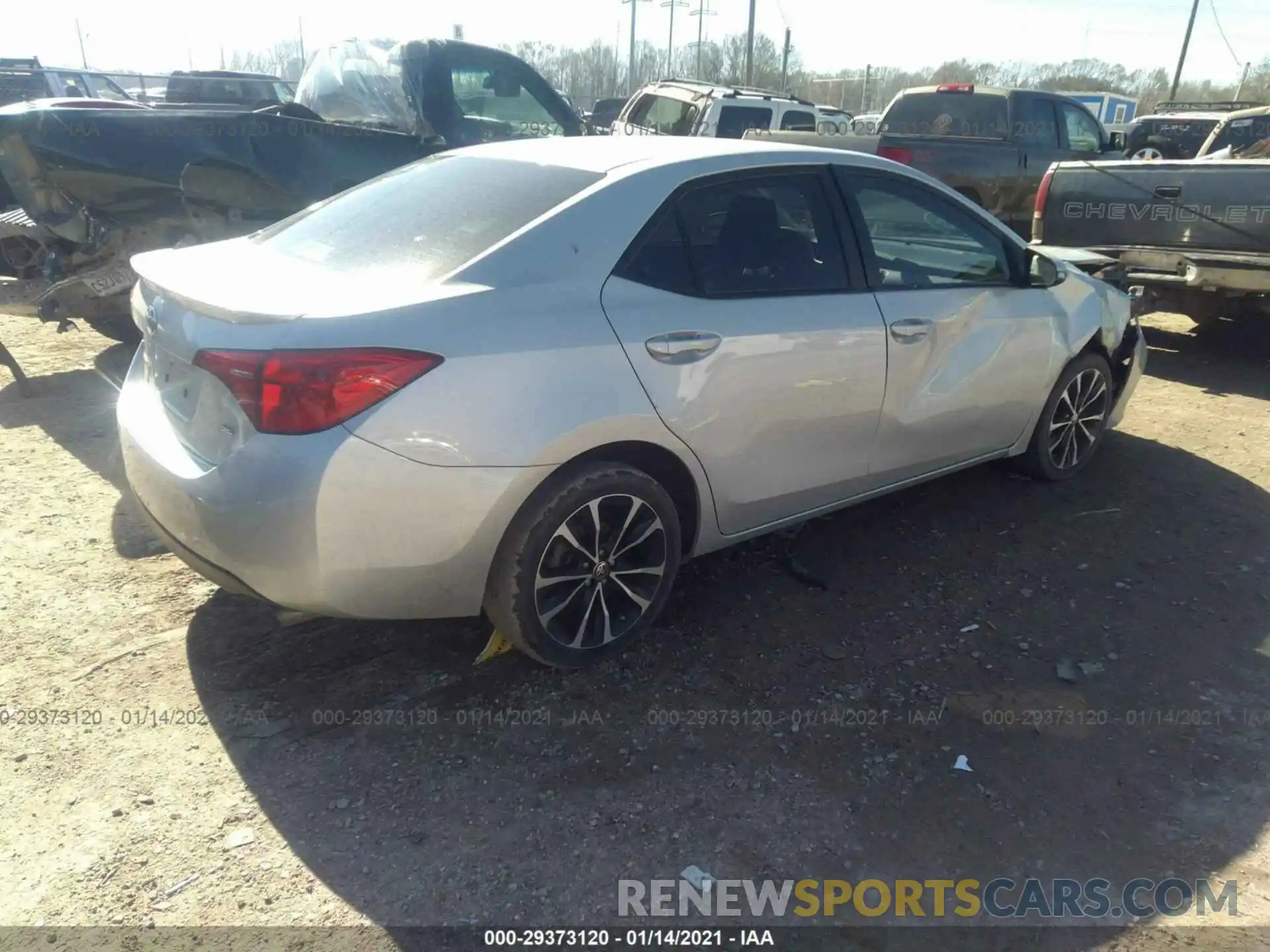 4 Photograph of a damaged car 5YFBURHEXKP923256 TOYOTA COROLLA 2019