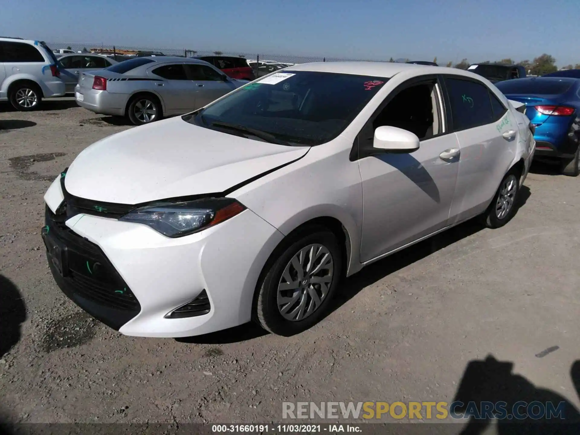 2 Photograph of a damaged car 5YFBURHEXKP923385 TOYOTA COROLLA 2019