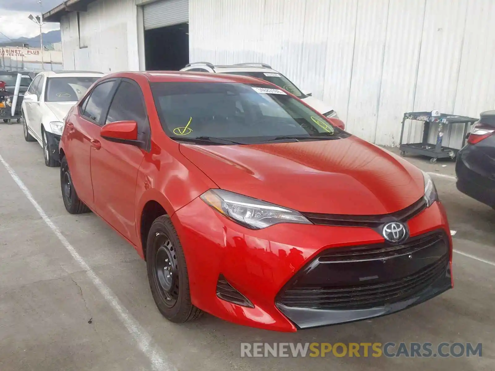 1 Photograph of a damaged car 5YFBURHEXKP923502 TOYOTA COROLLA 2019