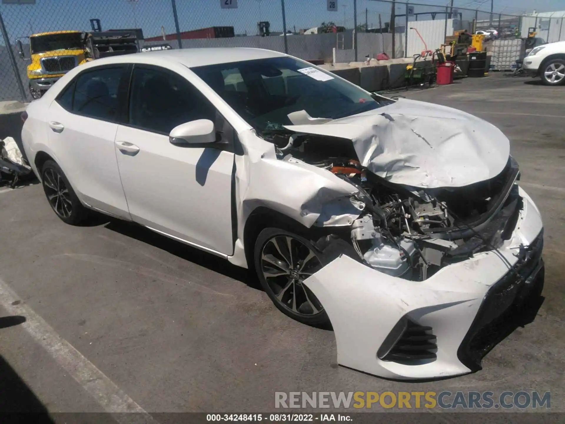 1 Photograph of a damaged car 5YFBURHEXKP923709 TOYOTA COROLLA 2019