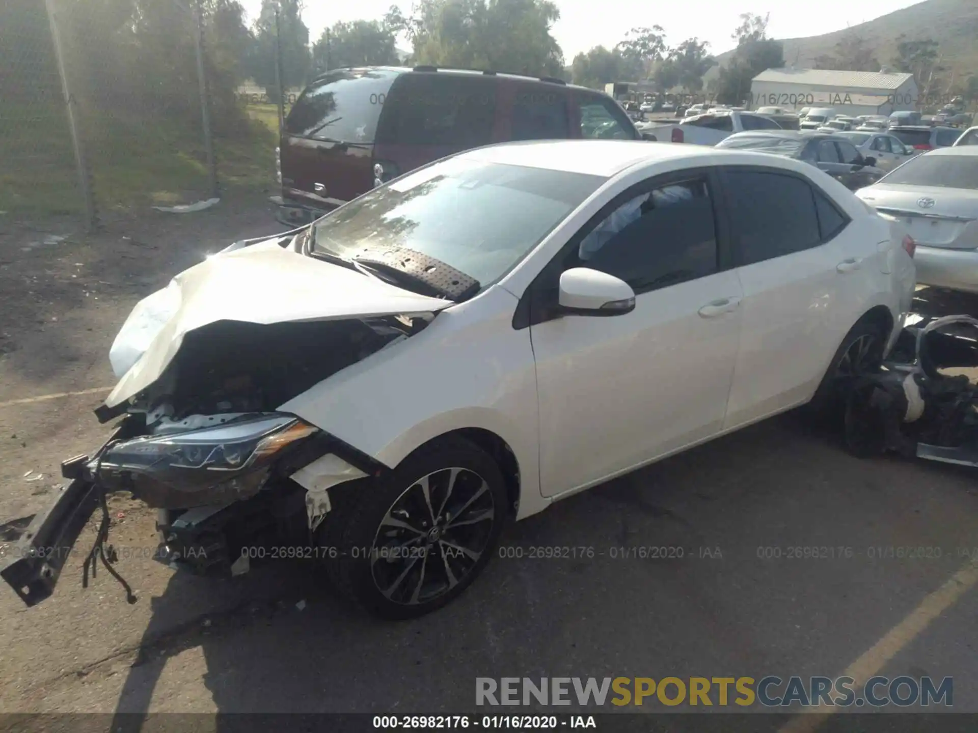 2 Photograph of a damaged car 5YFBURHEXKP923743 TOYOTA COROLLA 2019