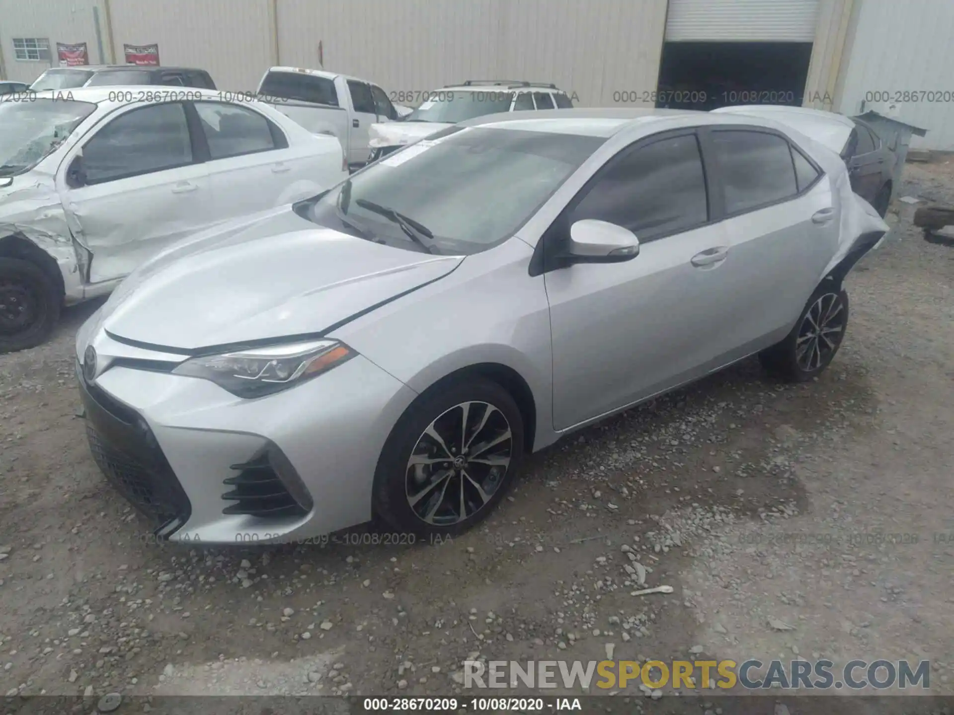 2 Photograph of a damaged car 5YFBURHEXKP924178 TOYOTA COROLLA 2019