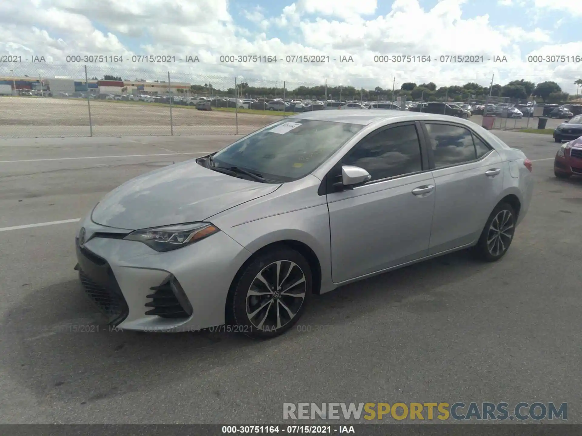 2 Photograph of a damaged car 5YFBURHEXKP924391 TOYOTA COROLLA 2019