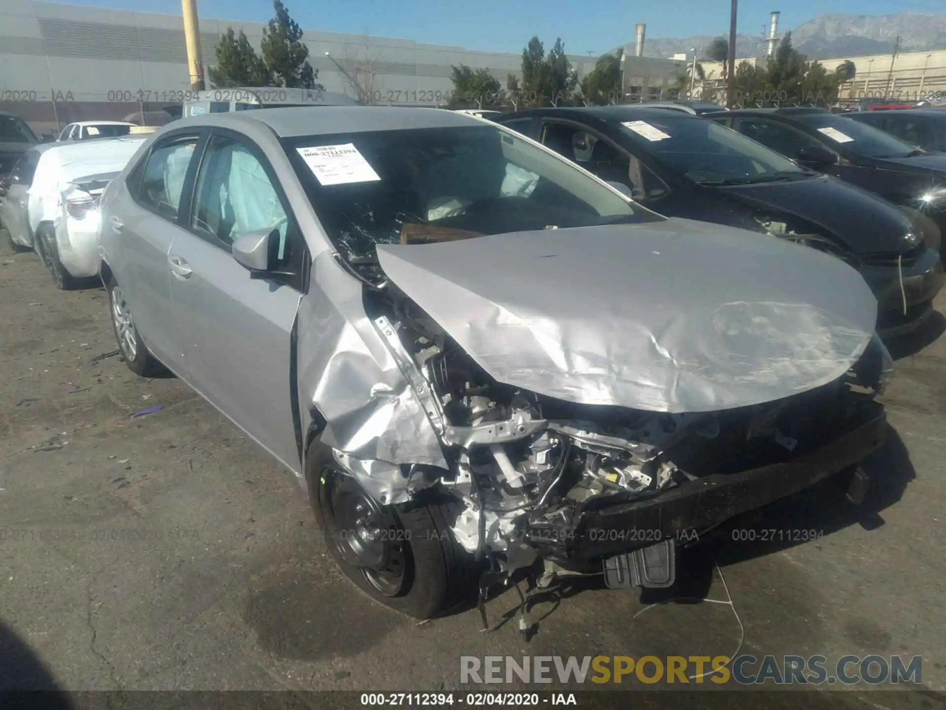 1 Photograph of a damaged car 5YFBURHEXKP924794 TOYOTA COROLLA 2019