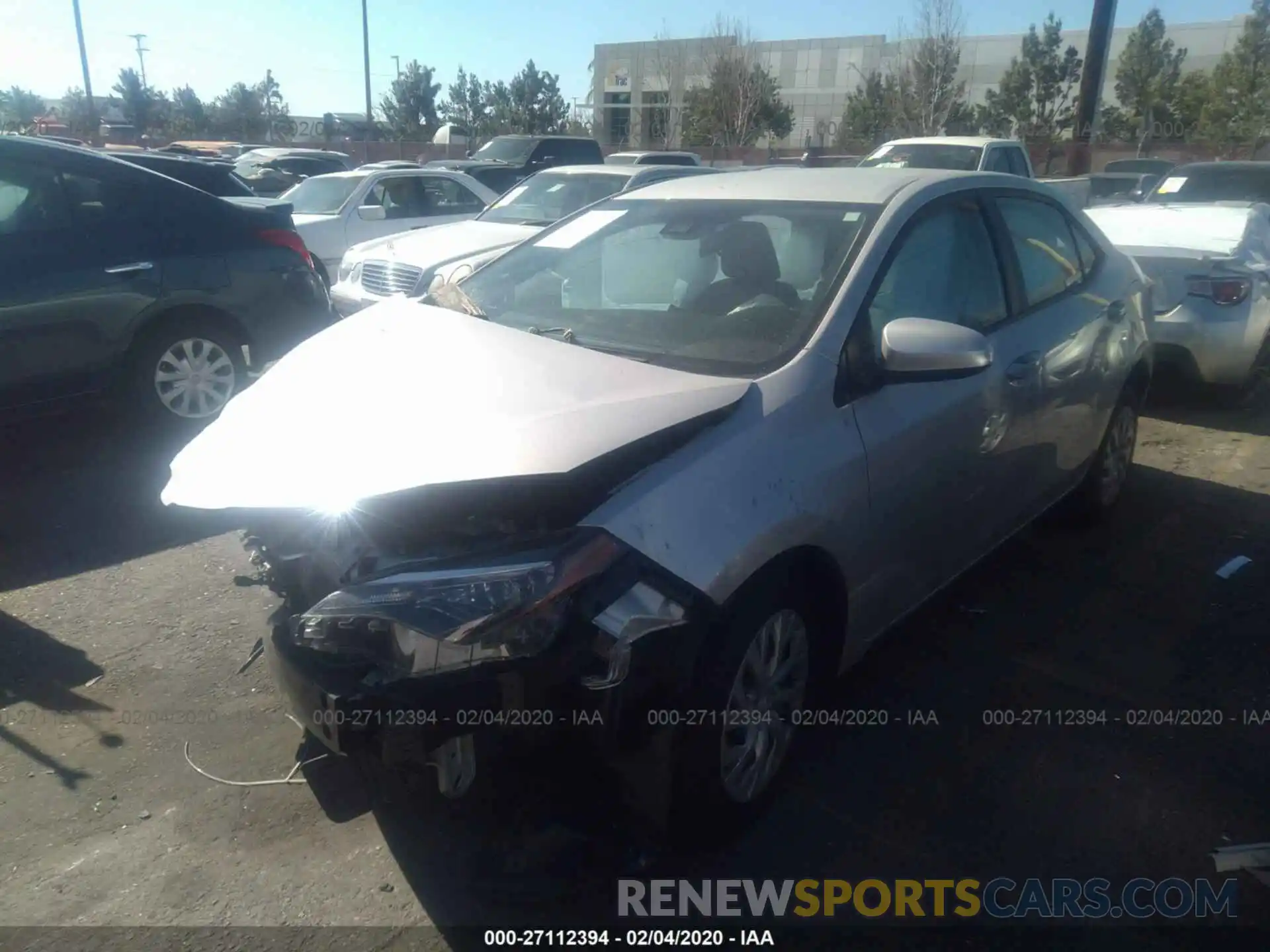 2 Photograph of a damaged car 5YFBURHEXKP924794 TOYOTA COROLLA 2019