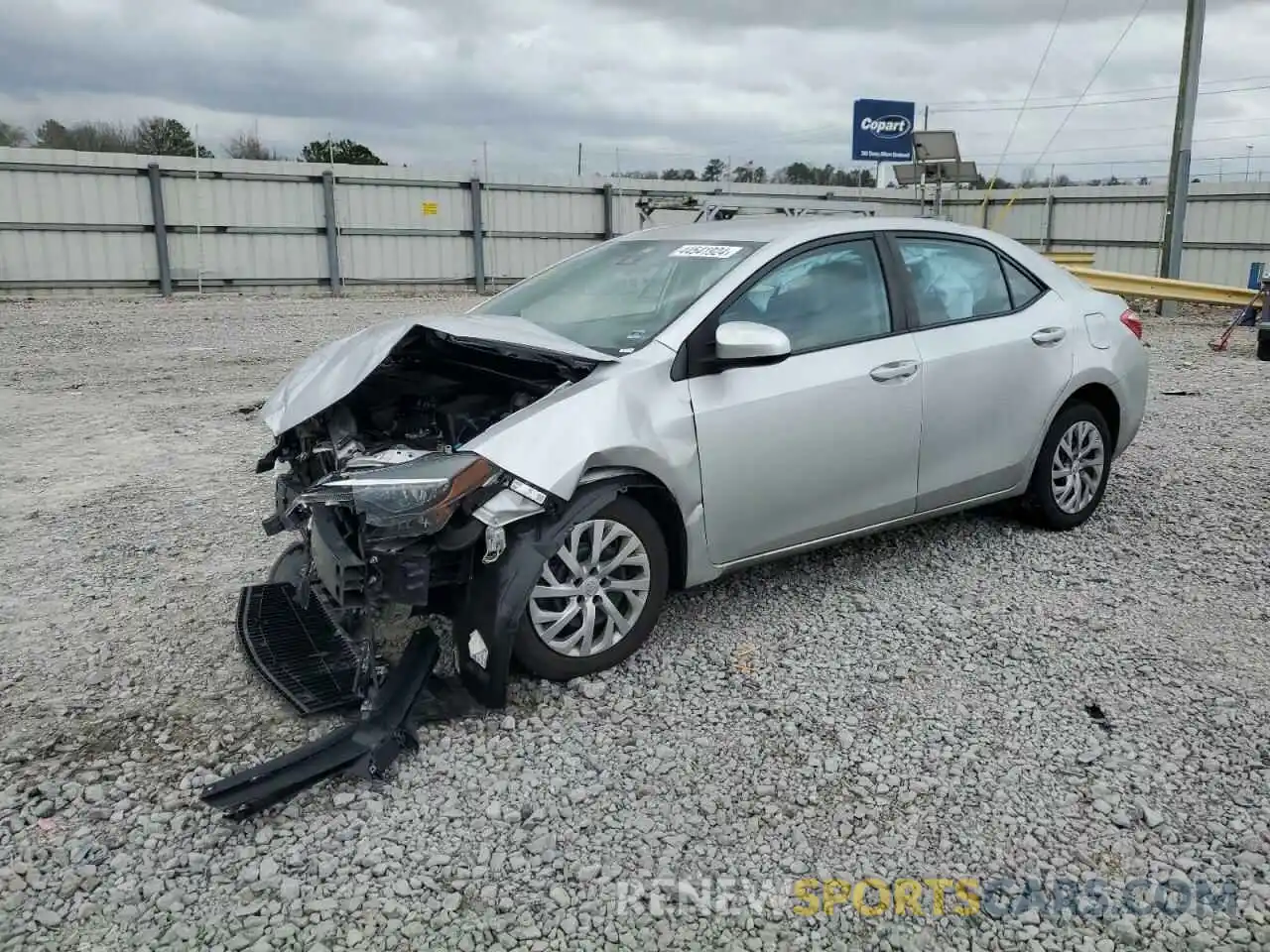 1 Photograph of a damaged car 5YFBURHEXKP924990 TOYOTA COROLLA 2019