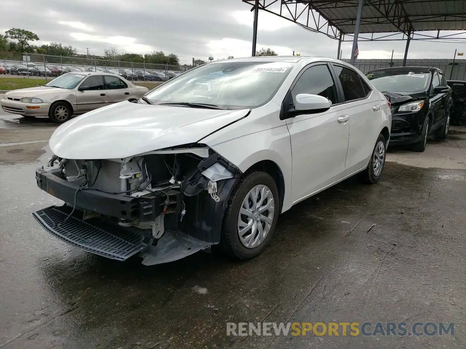 2 Photograph of a damaged car 5YFBURHEXKP925492 TOYOTA COROLLA 2019