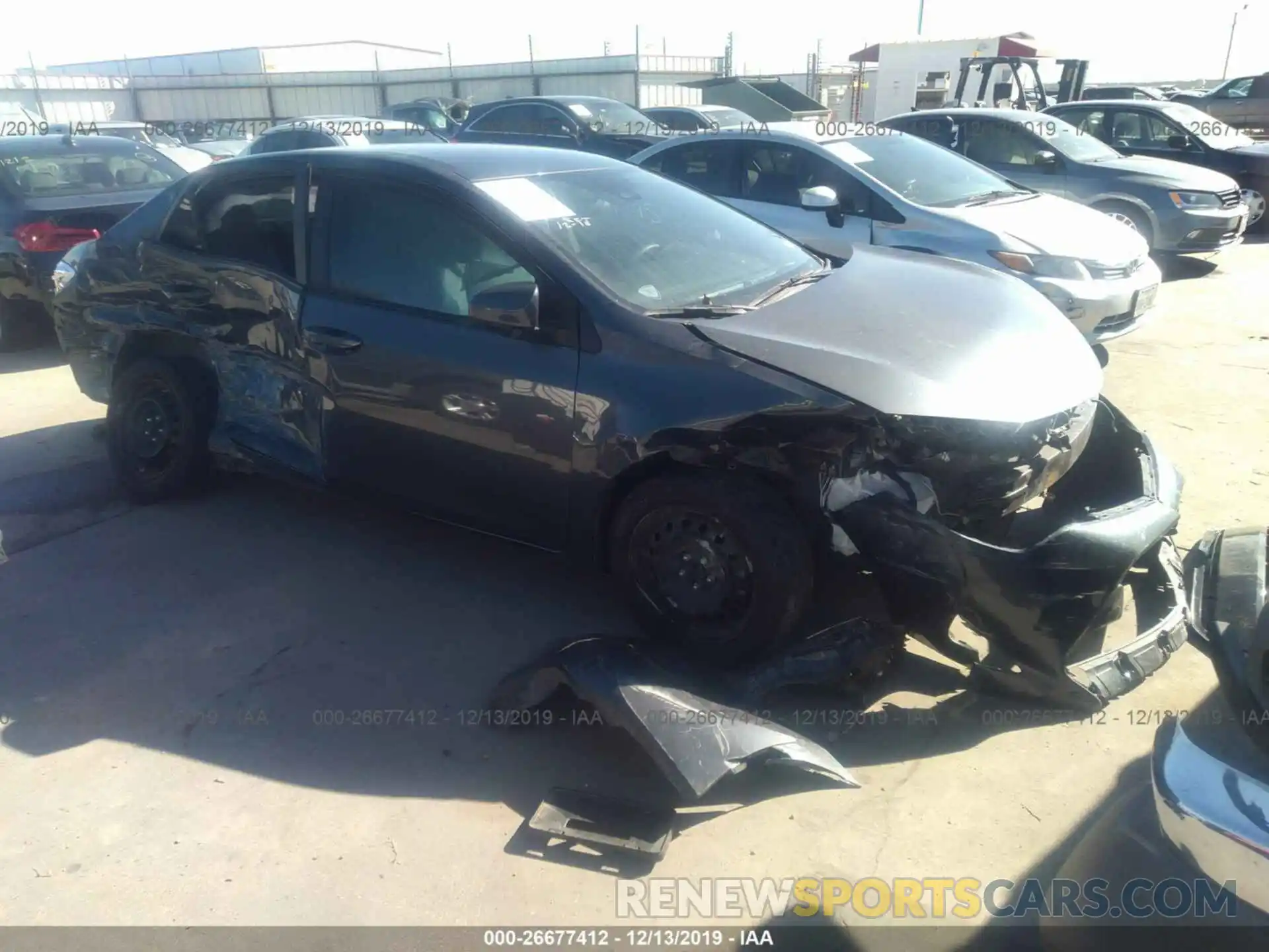 1 Photograph of a damaged car 5YFBURHEXKP926450 TOYOTA COROLLA 2019