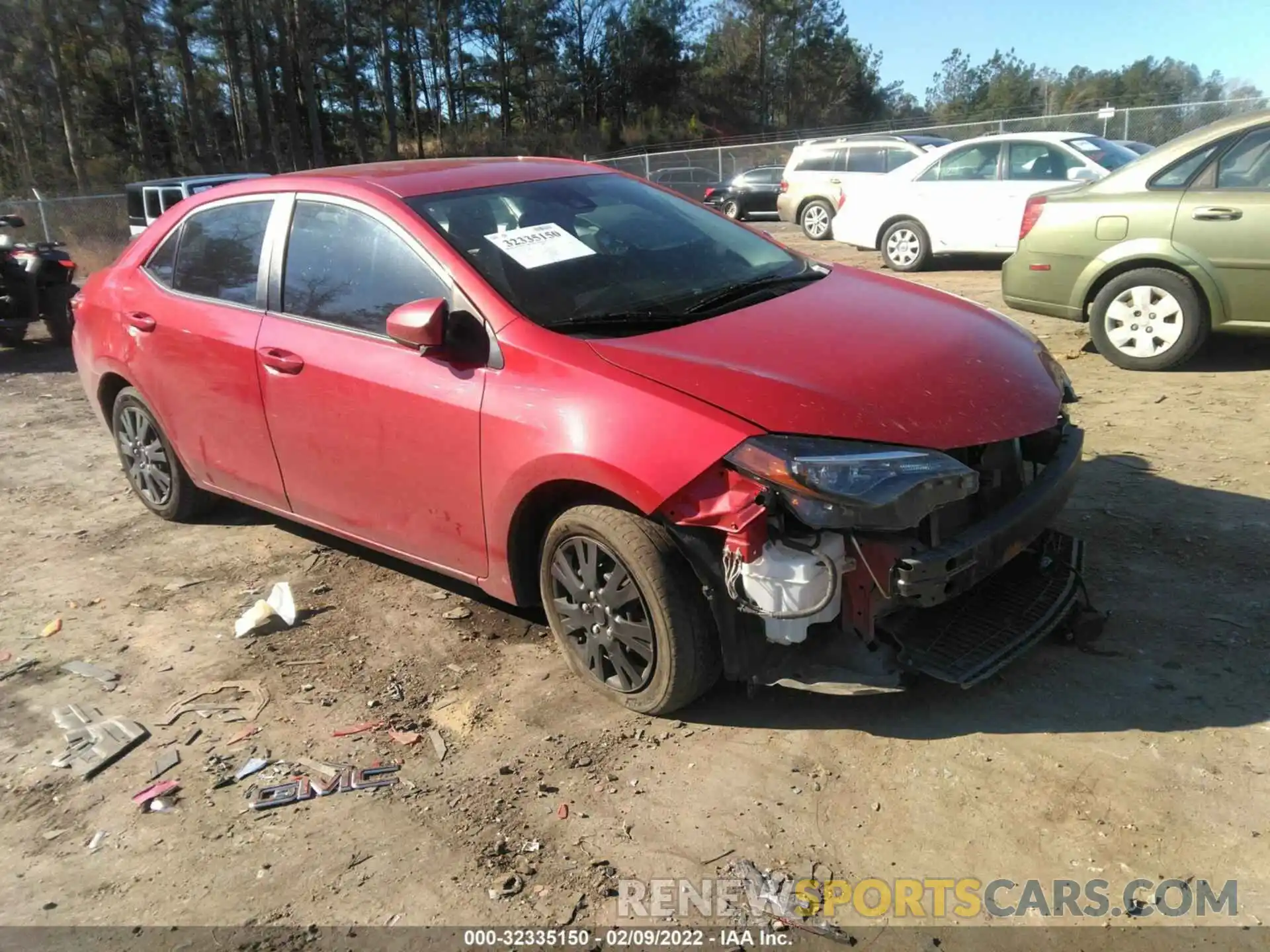 1 Photograph of a damaged car 5YFBURHEXKP926495 TOYOTA COROLLA 2019