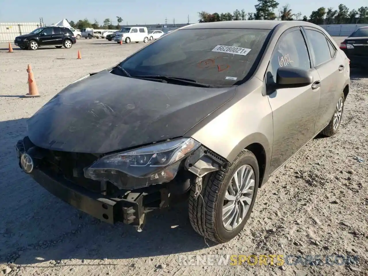 2 Photograph of a damaged car 5YFBURHEXKP926755 TOYOTA COROLLA 2019