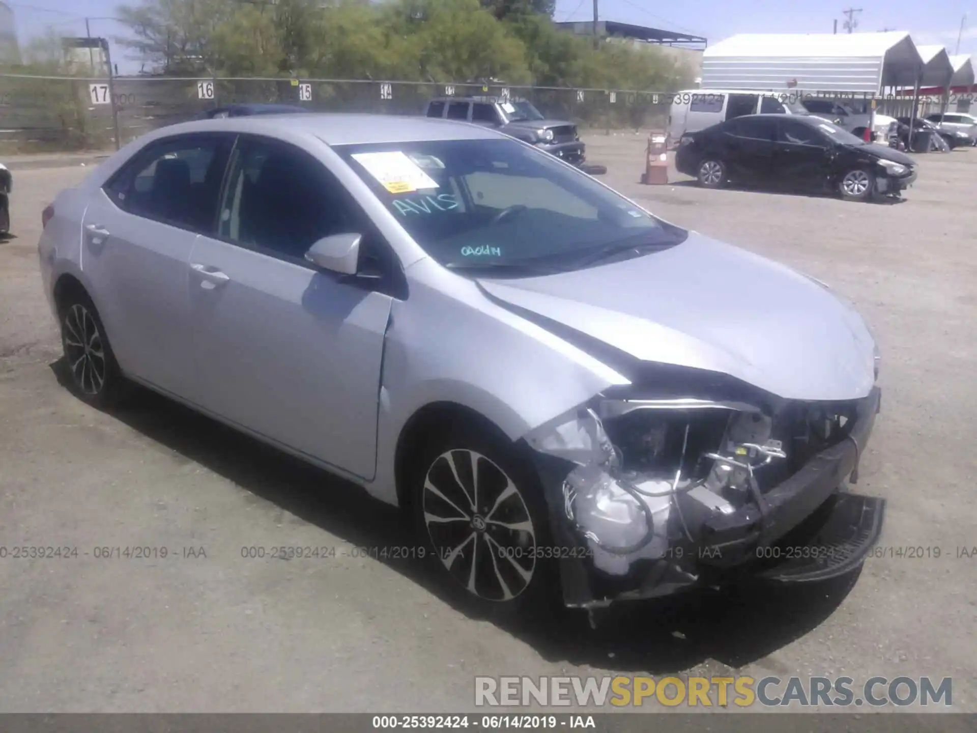 1 Photograph of a damaged car 5YFBURHEXKP927209 TOYOTA COROLLA 2019