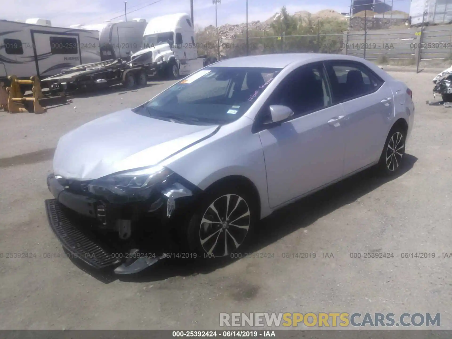 2 Photograph of a damaged car 5YFBURHEXKP927209 TOYOTA COROLLA 2019