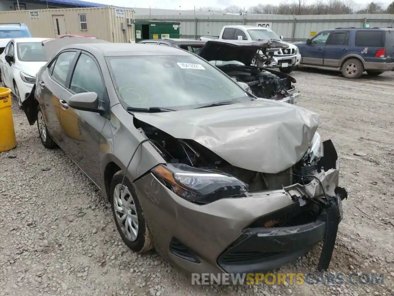 1 Photograph of a damaged car 5YFBURHEXKP927842 TOYOTA COROLLA 2019