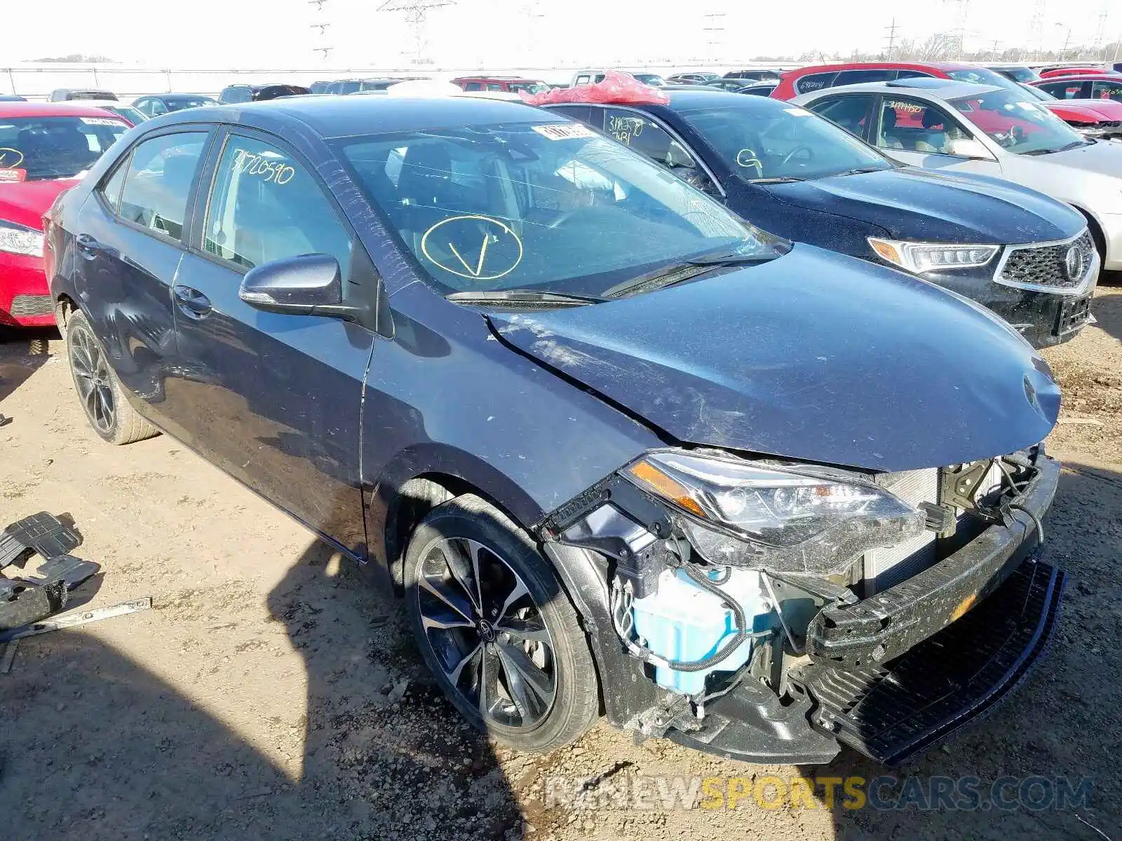 1 Photograph of a damaged car 5YFBURHEXKP927971 TOYOTA COROLLA 2019