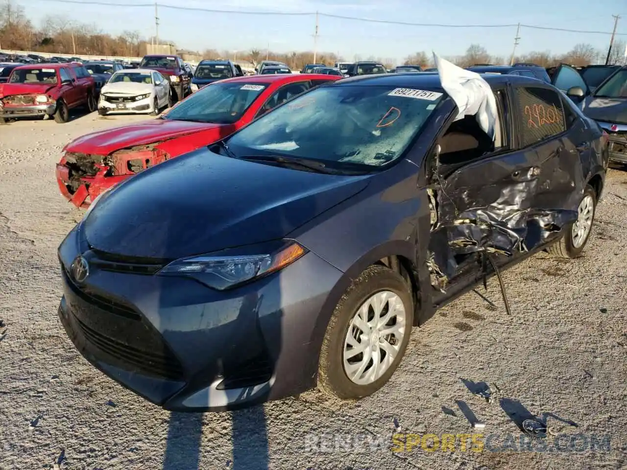 2 Photograph of a damaged car 5YFBURHEXKP930045 TOYOTA COROLLA 2019