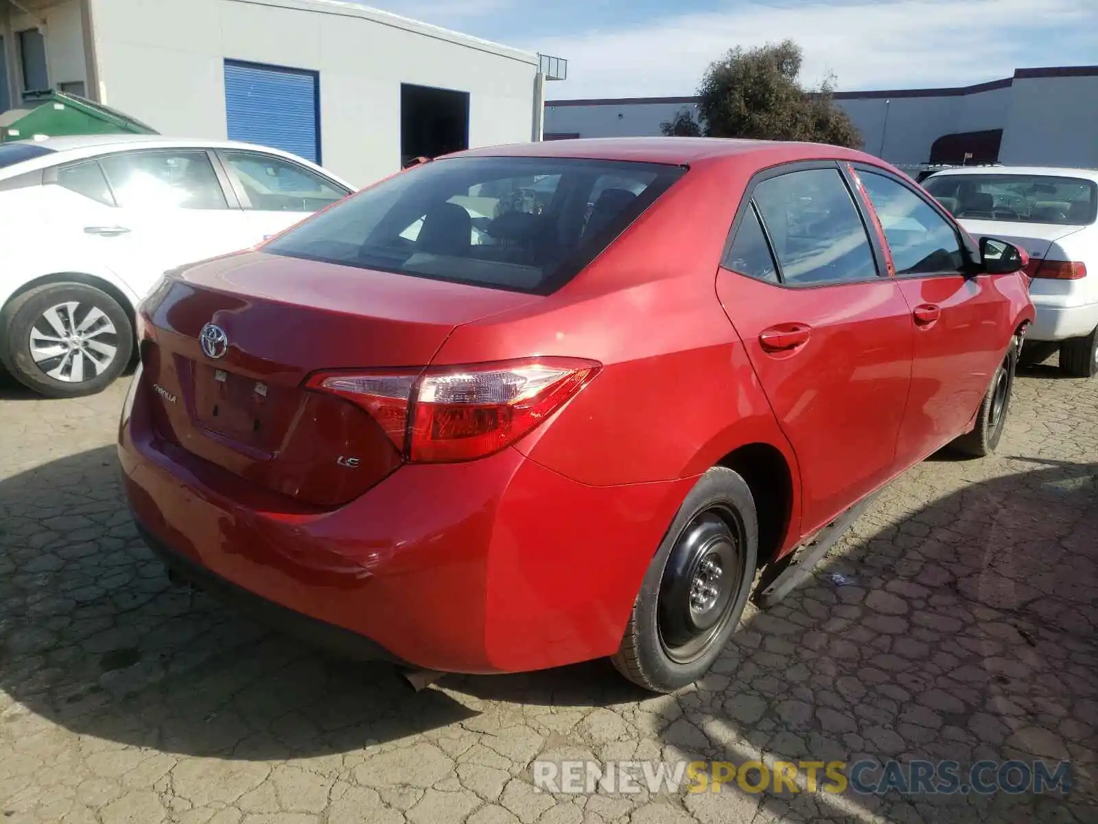 4 Photograph of a damaged car 5YFBURHEXKP930420 TOYOTA COROLLA 2019