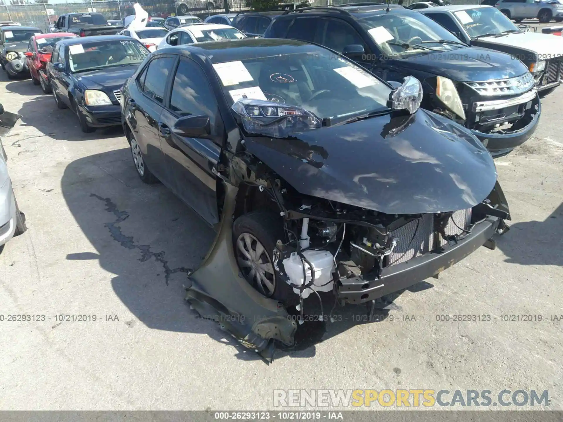 1 Photograph of a damaged car 5YFBURHEXKP931406 TOYOTA COROLLA 2019