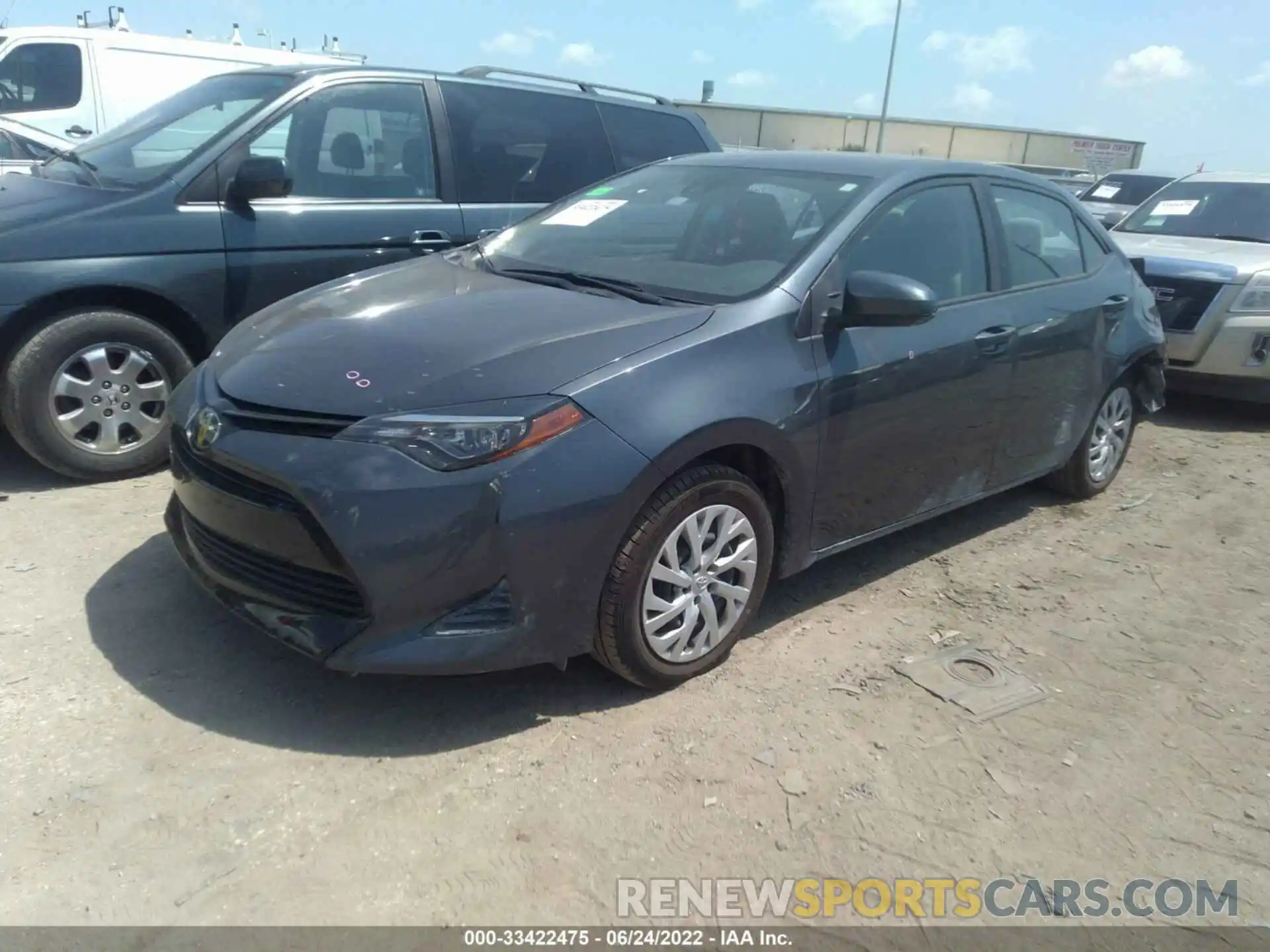 2 Photograph of a damaged car 5YFBURHEXKP931437 TOYOTA COROLLA 2019