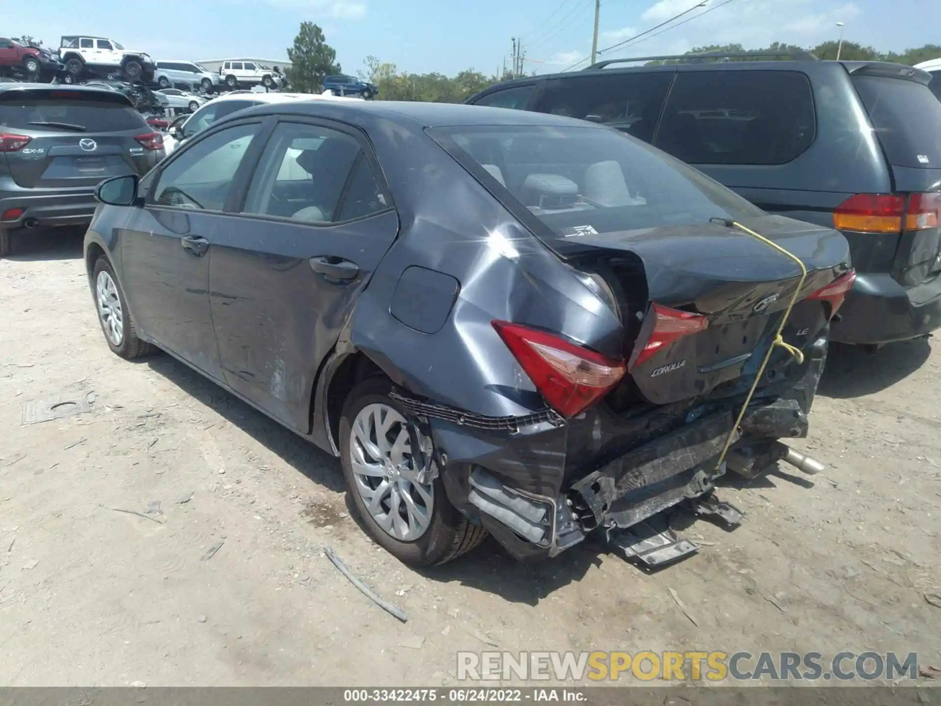 3 Photograph of a damaged car 5YFBURHEXKP931437 TOYOTA COROLLA 2019