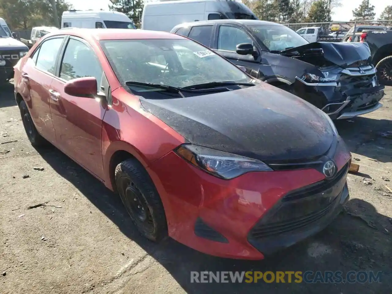 1 Photograph of a damaged car 5YFBURHEXKP932474 TOYOTA COROLLA 2019