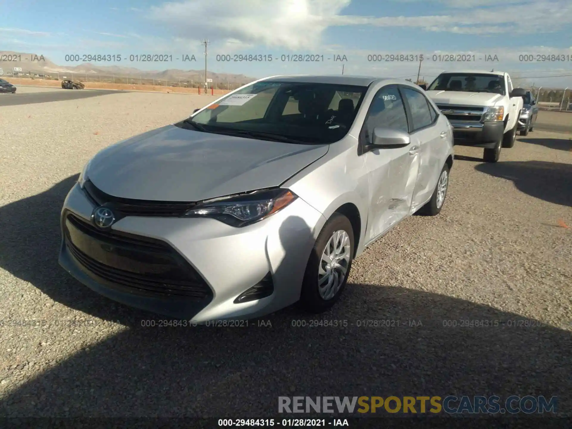 2 Photograph of a damaged car 5YFBURHEXKP933141 TOYOTA COROLLA 2019