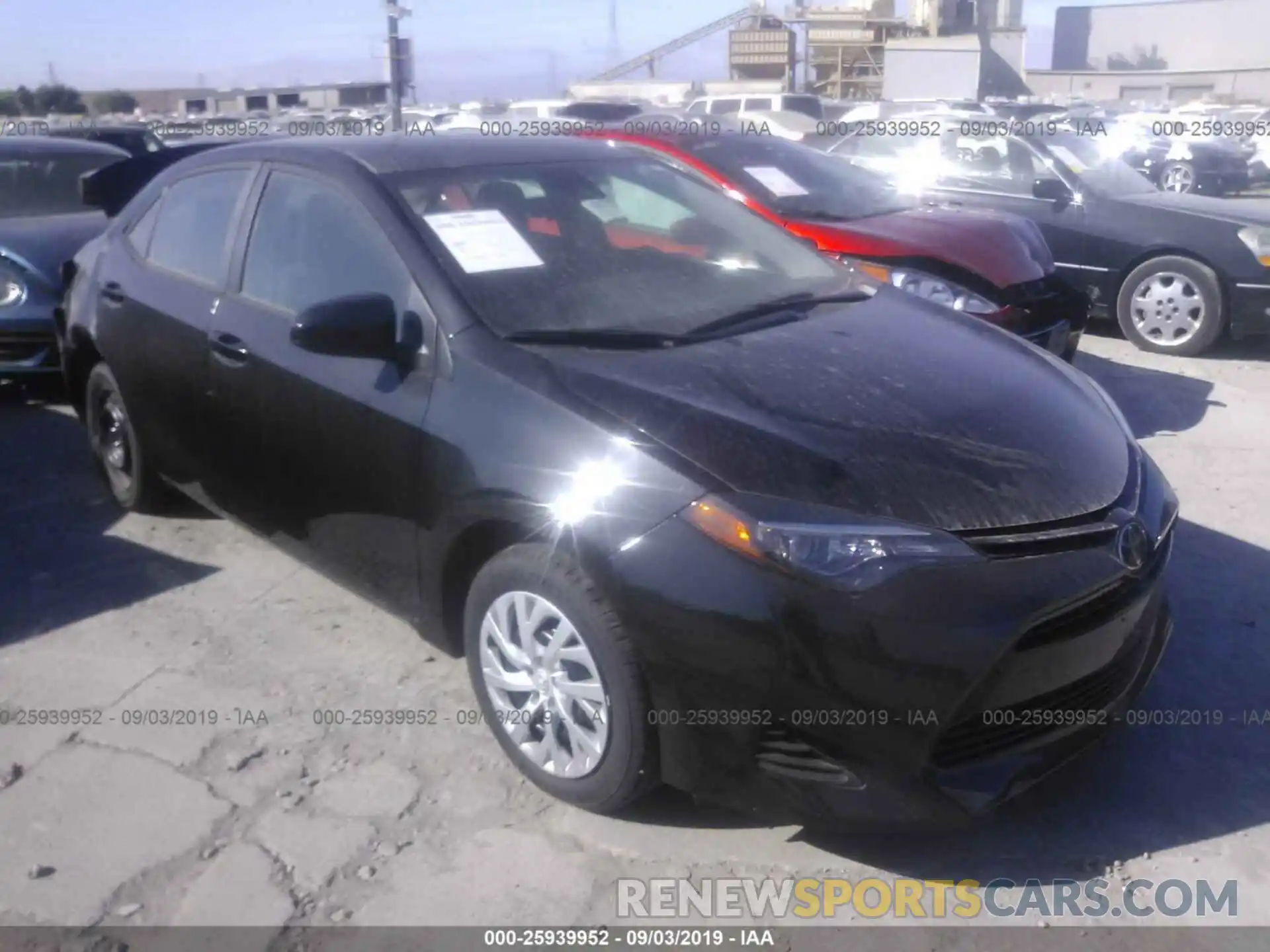 1 Photograph of a damaged car 5YFBURHEXKP933334 TOYOTA COROLLA 2019